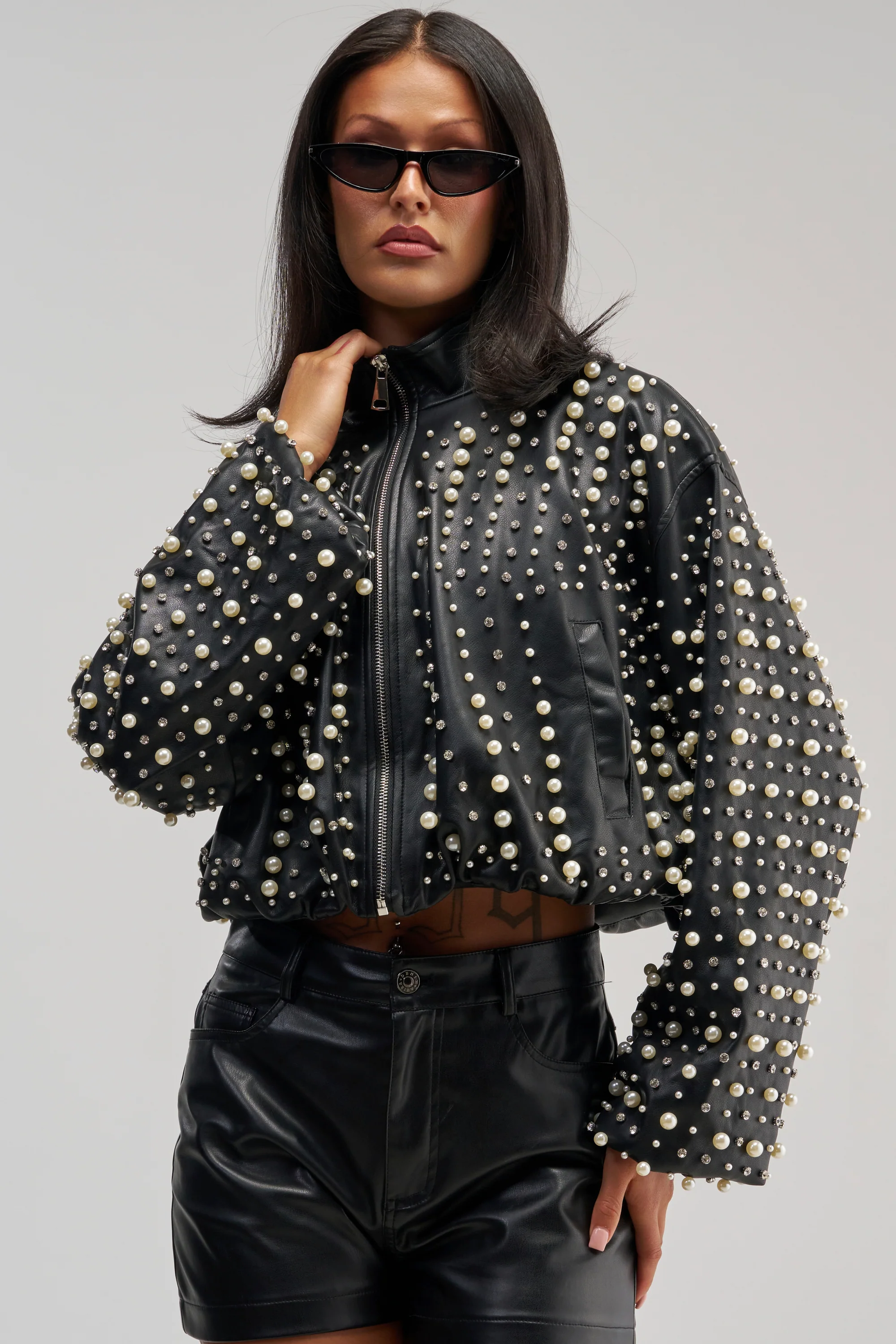 EUPHORIA EMBELLISHED BOMBER - Akira Store