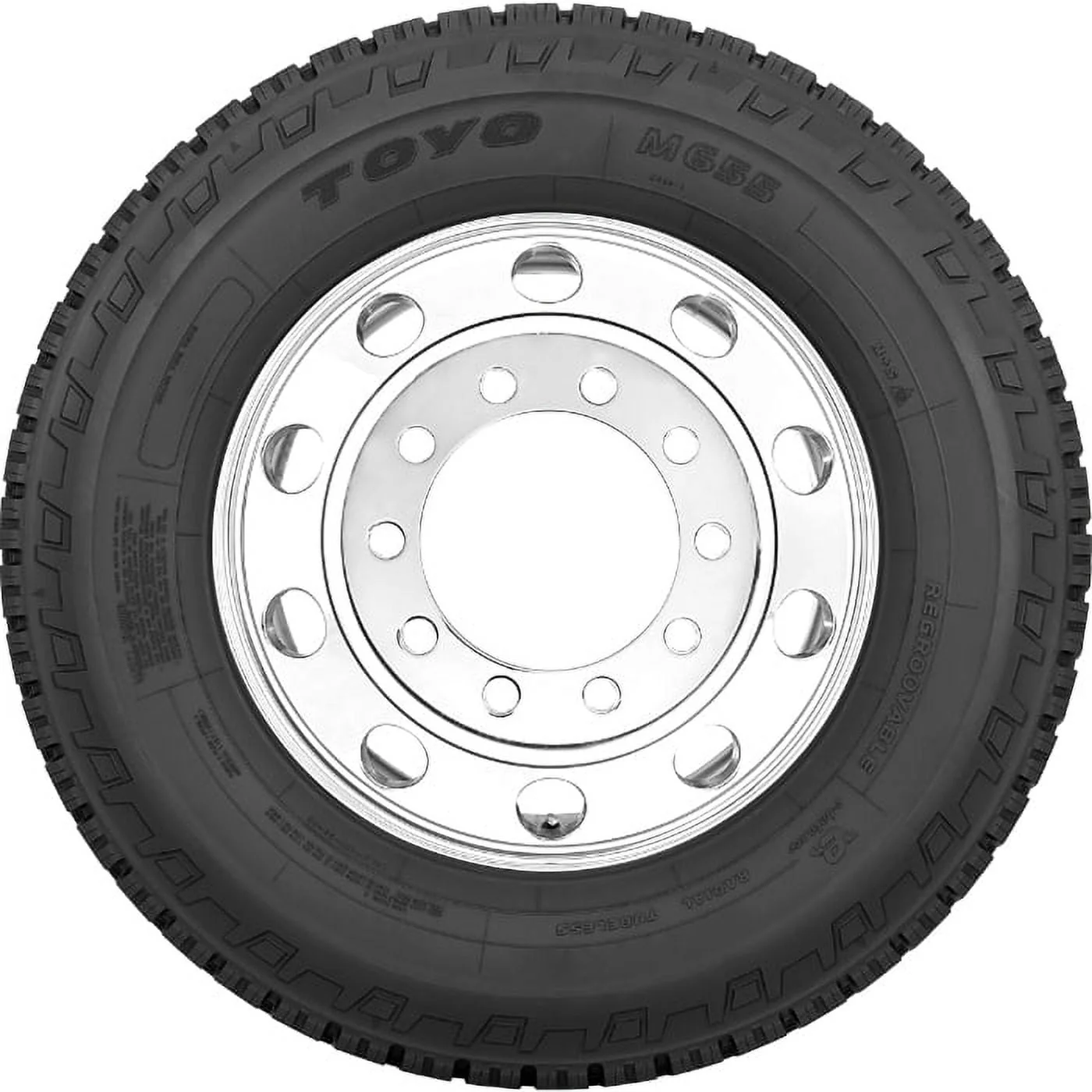 M655 225/70R19.5 Load G 14 Ply Drive Commercial Tire - Image 3