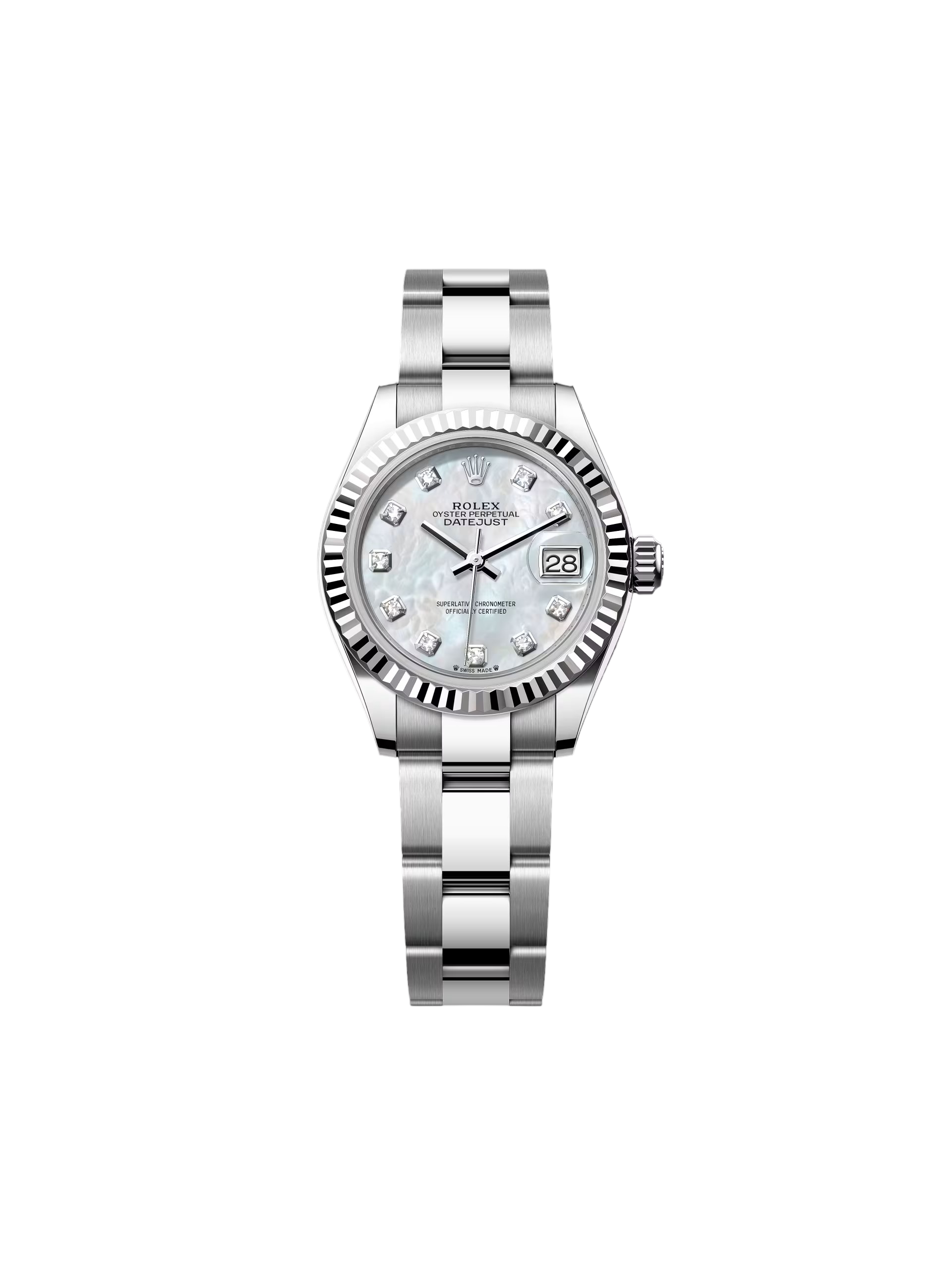 【Super Clone】RLX Lady-Datejust 28mm 279174 Mother Of Pearl Diamond Dial Oyster Bracelet