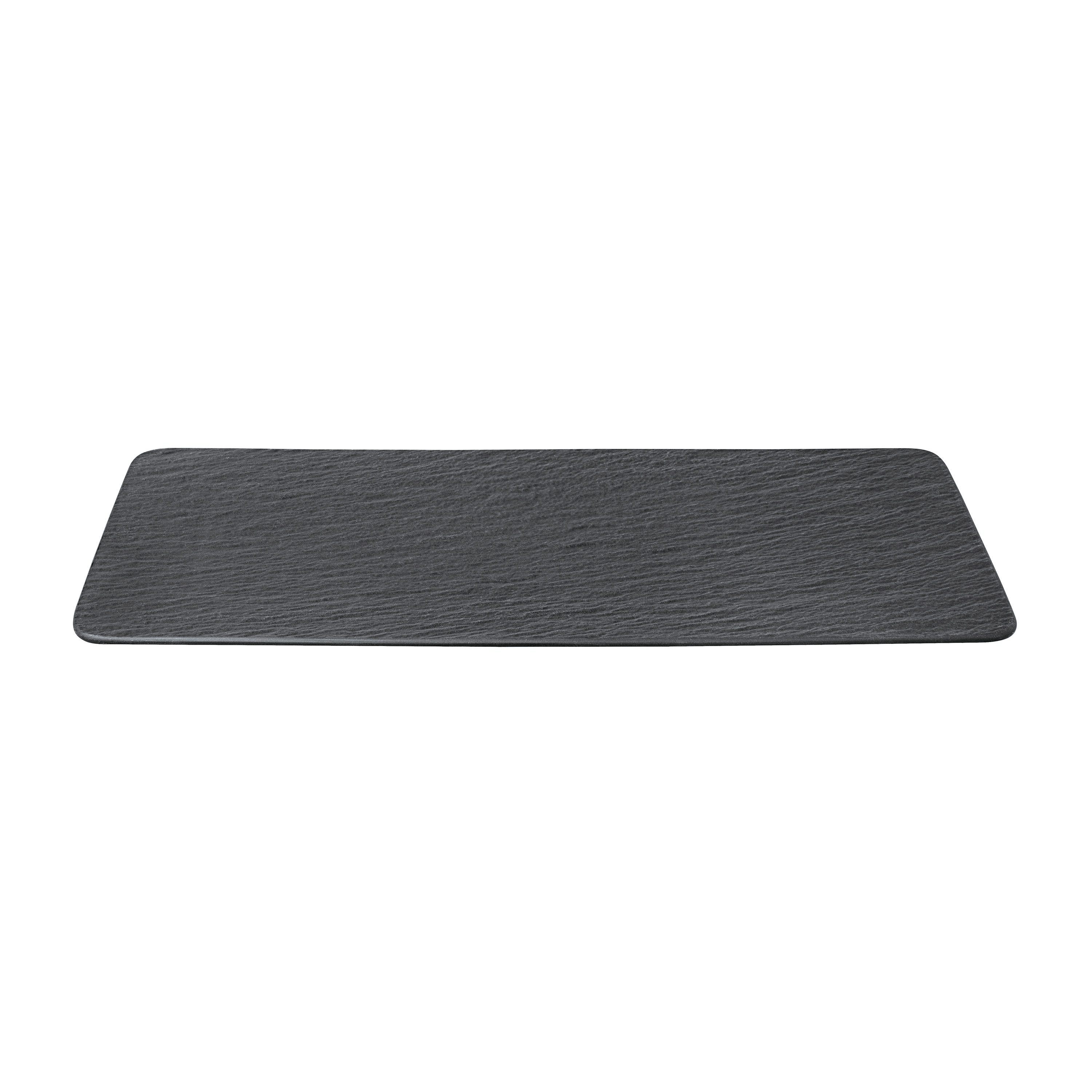 Manufacture Serving Platter - Black, 13.8'' x 7.1'', Premium Porcelain