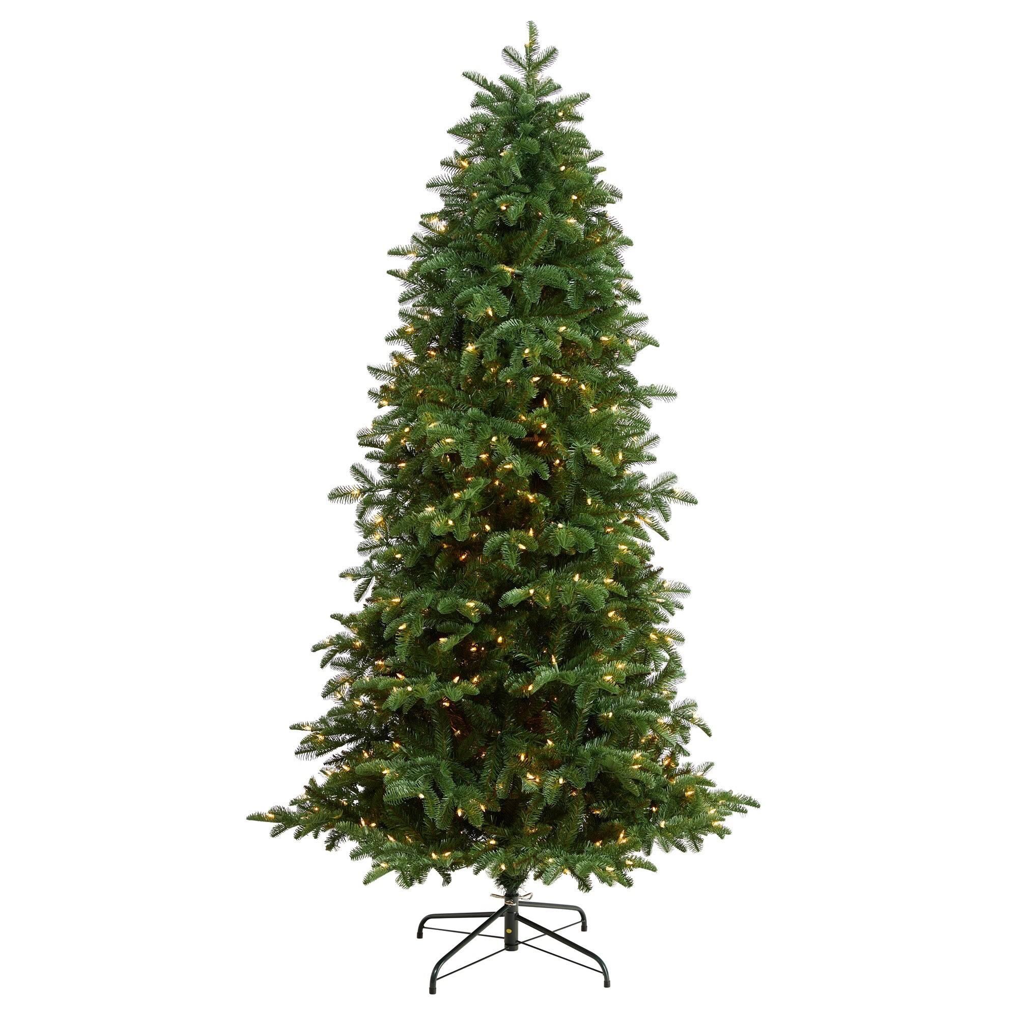 7' South Carolina Fir Artificial Christmas Tree with 550 Clear Lights and 2078 Bendable Branches - 7 Foot