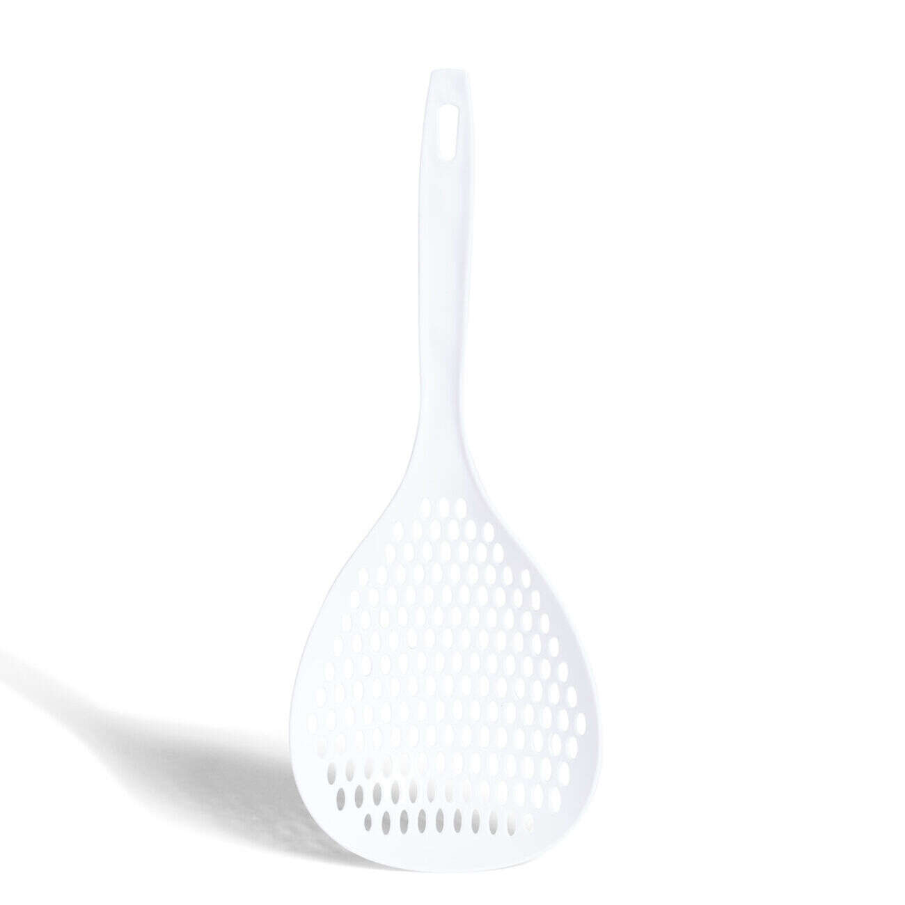 Cuillère écumoire plastique blanc ou orange