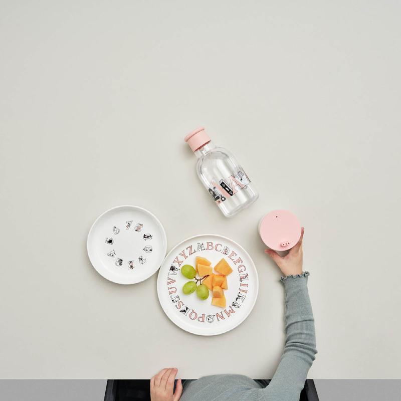 Moomin ABC tallerken 20 cm salmon