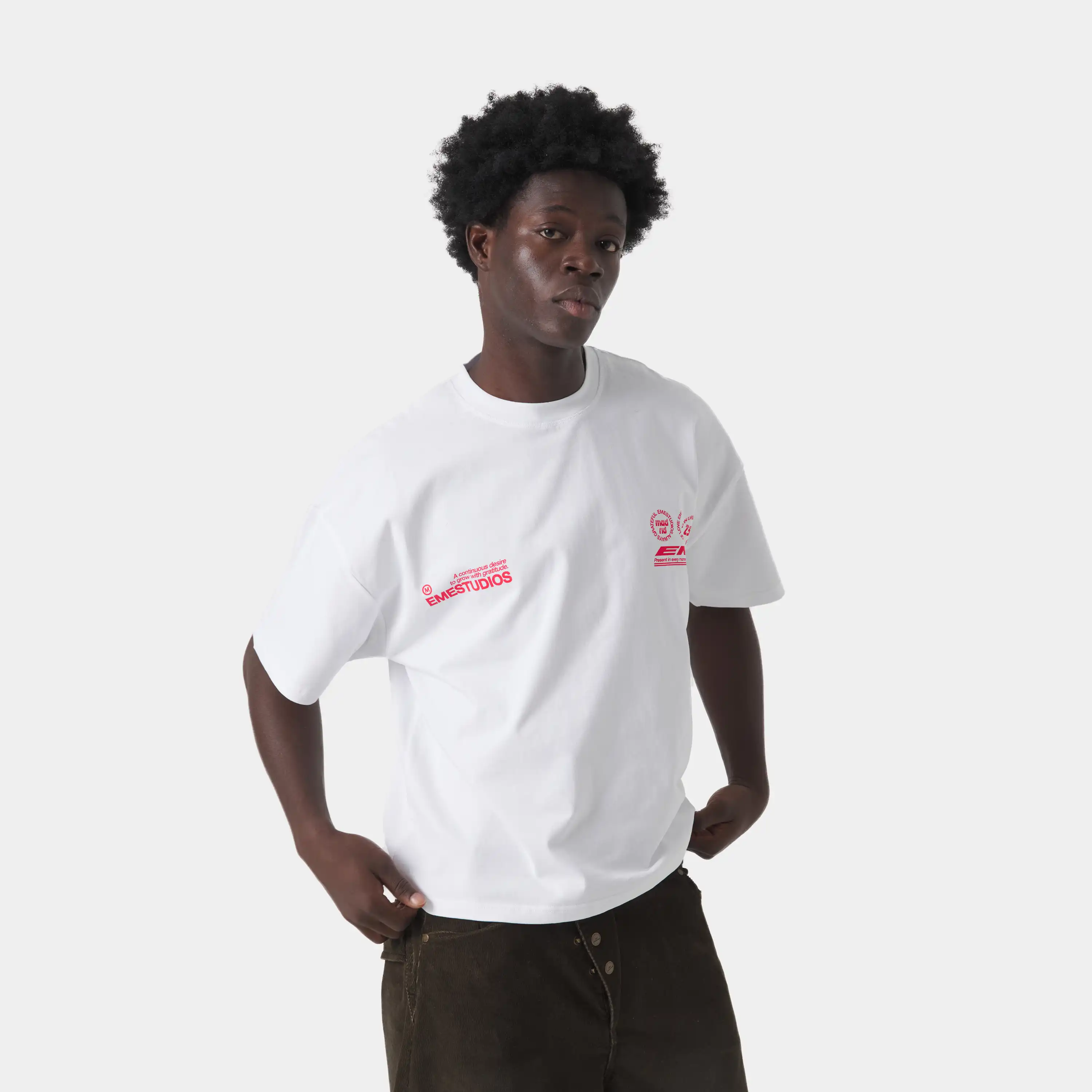 Stamp Pearl Oversized Tee