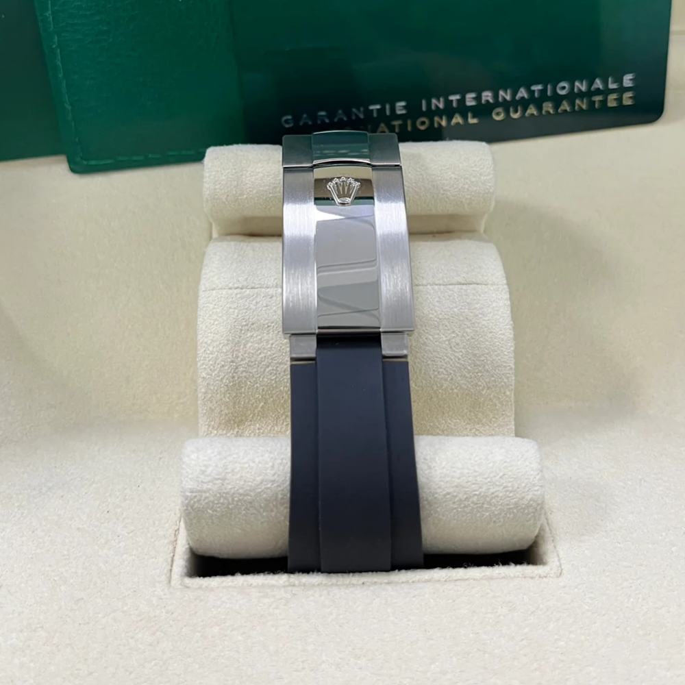 [Super Clone]RLX  Sky-Dweller 42mm White Gold Black Dial Oysterflex - 336239