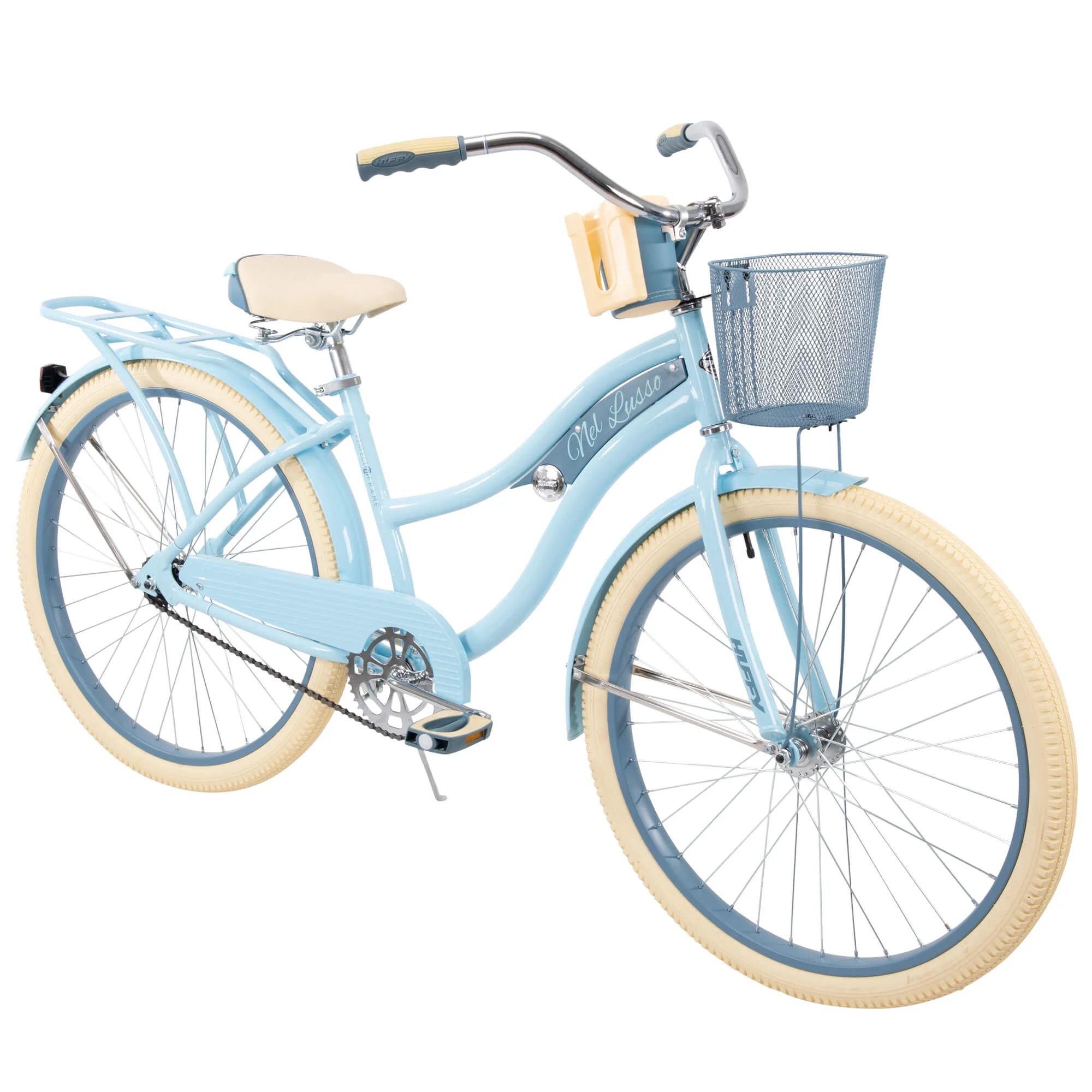 26" Nel Lusso Cruiser Bike, Fits Riders 5'0"+, Light Blue, Adult, Women's(Blue/26") - Image 9