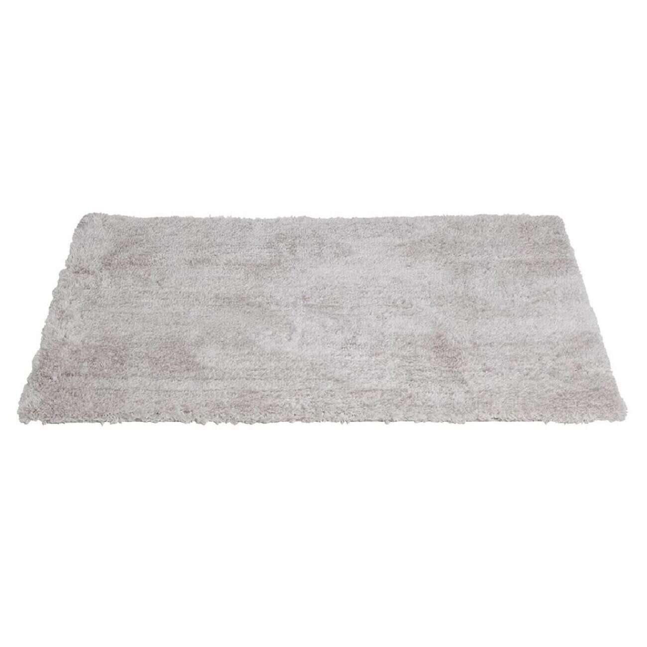 Tapis poils longs gris 100x150cm