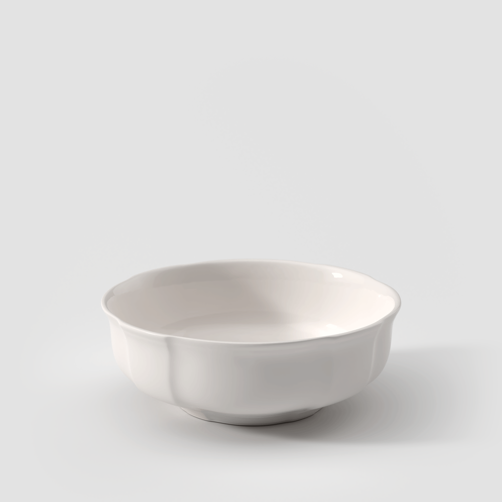 Manoir Appetizer/ Dessert Bowl - White, 11.9 oz, Premium Porcelain