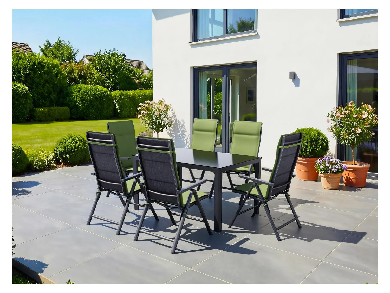 LIVARNO home Table de jardin + Lot de 6 chaises Toronto