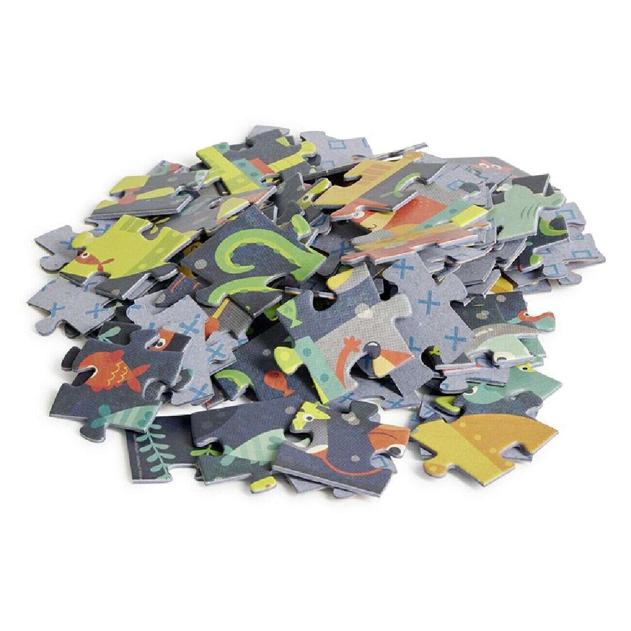 Puzzle enfant 48 pièces monde sous marin x2