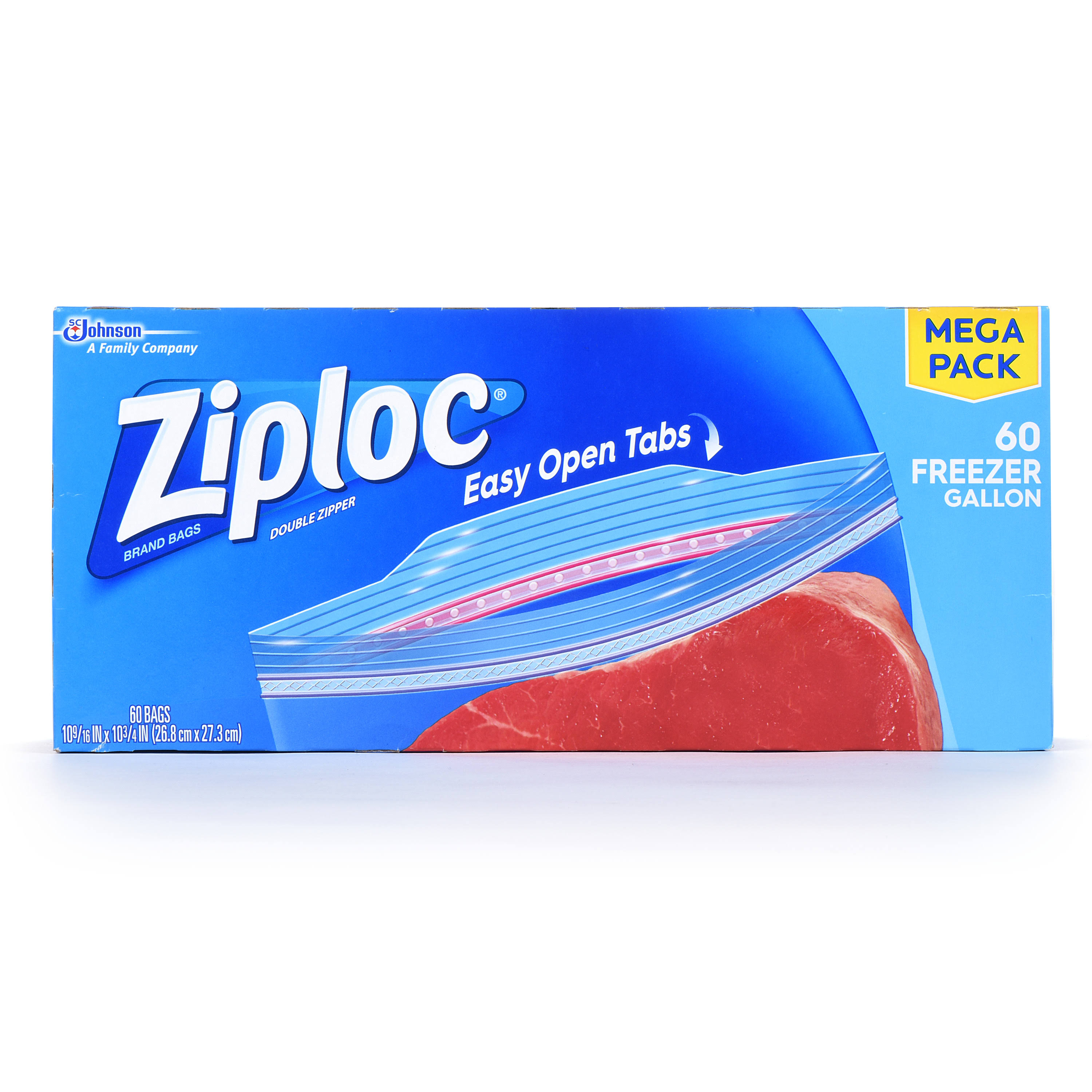 Ziploc Freezer Bags Gallon 60 ct