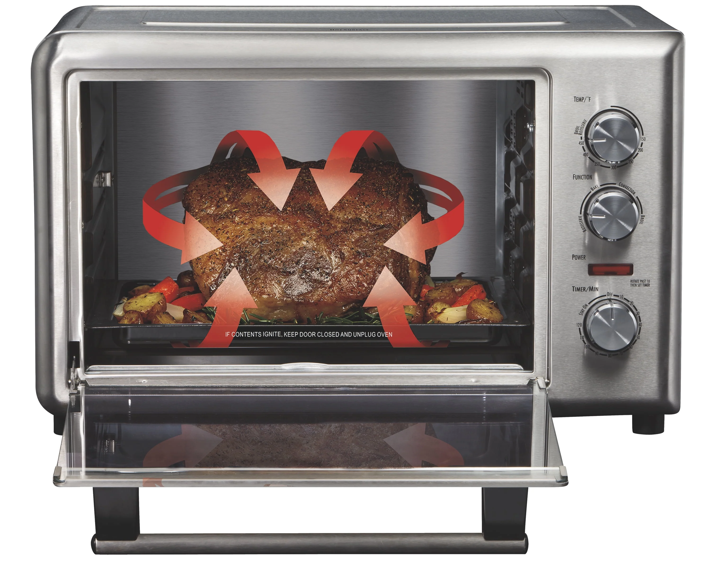Countertop Oven with Convection and Rotisserie, Baking, Broil, Extra Large Capacity, Stainless Steel, 31103 - Image 2