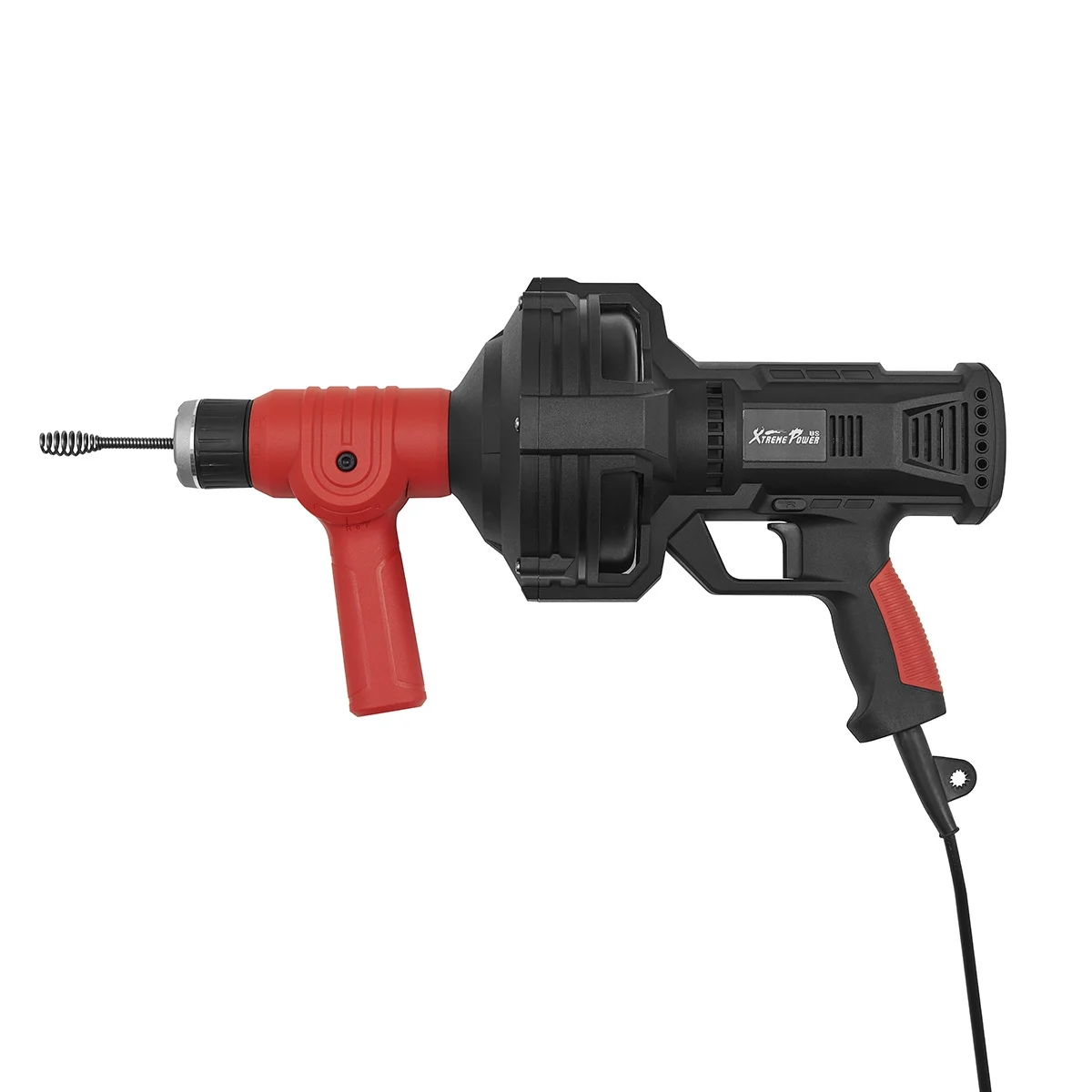 Auto Feed Drain Auger Snake Handheld, 25 Ft, 3/4"-2" Pipes, Red/Black(3/4" 2" Pipes) - Image 6
