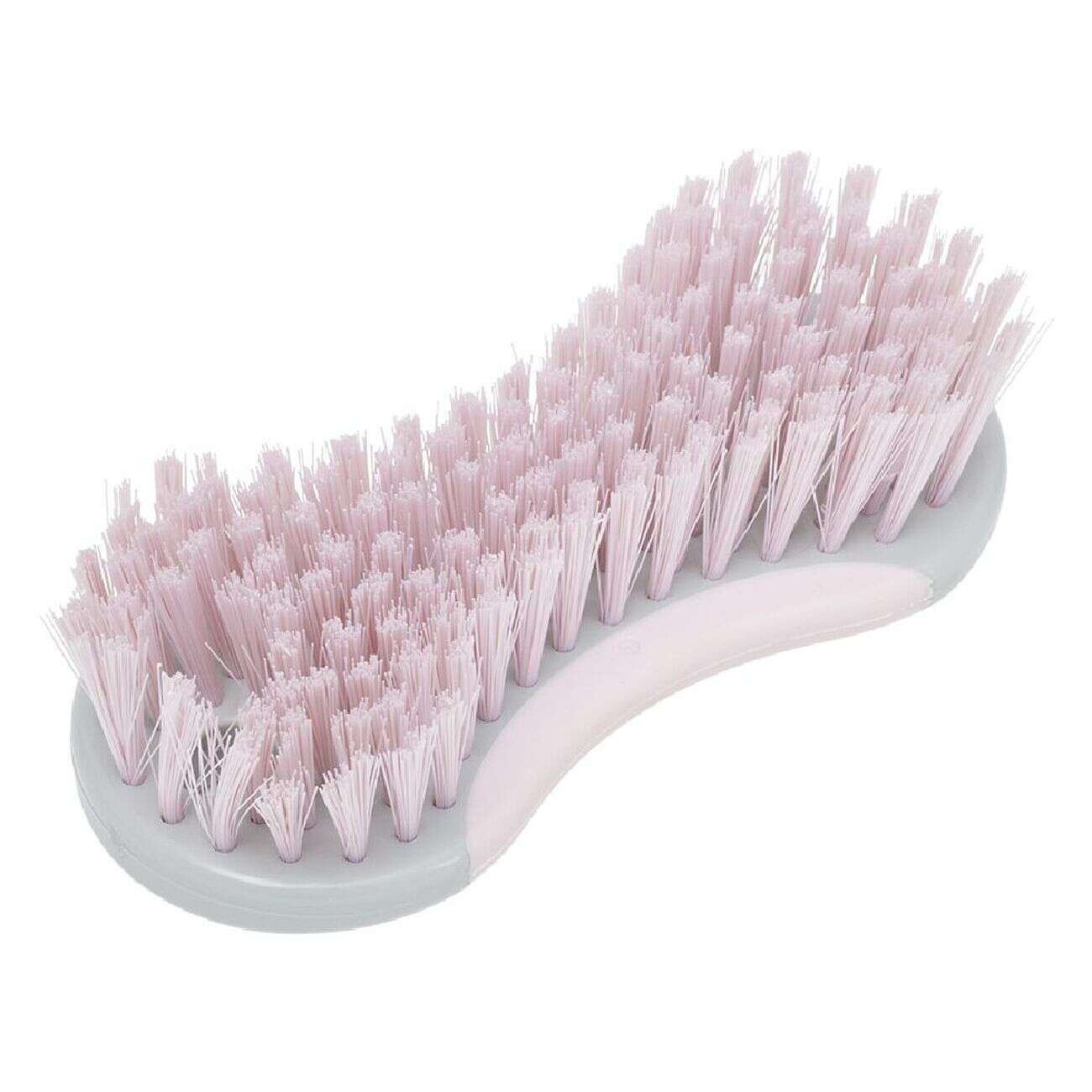 Brosse de nettoyage décorée 16x7x3,5cm rose