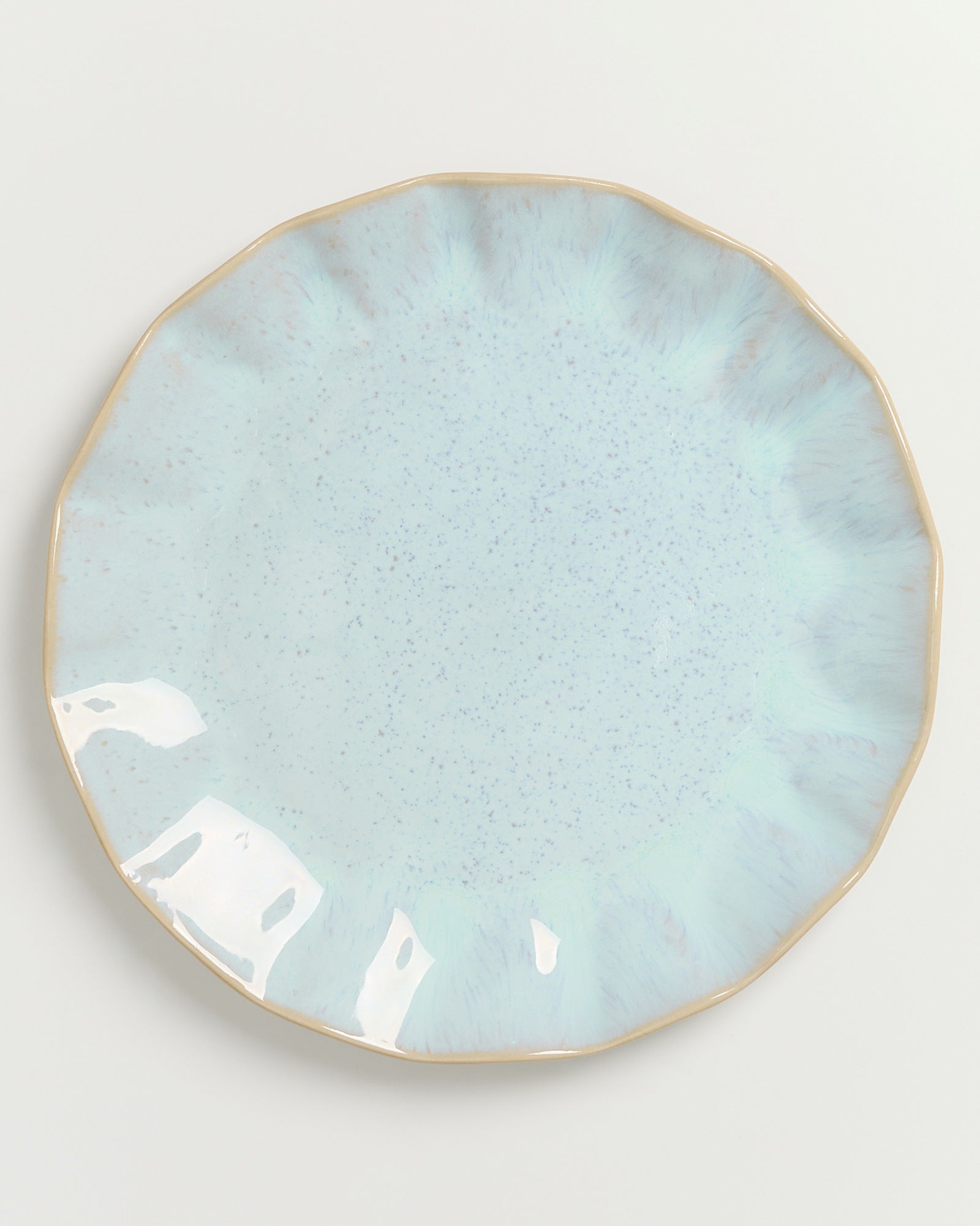 AREIA - LARGE PLATE SHELL AZURE