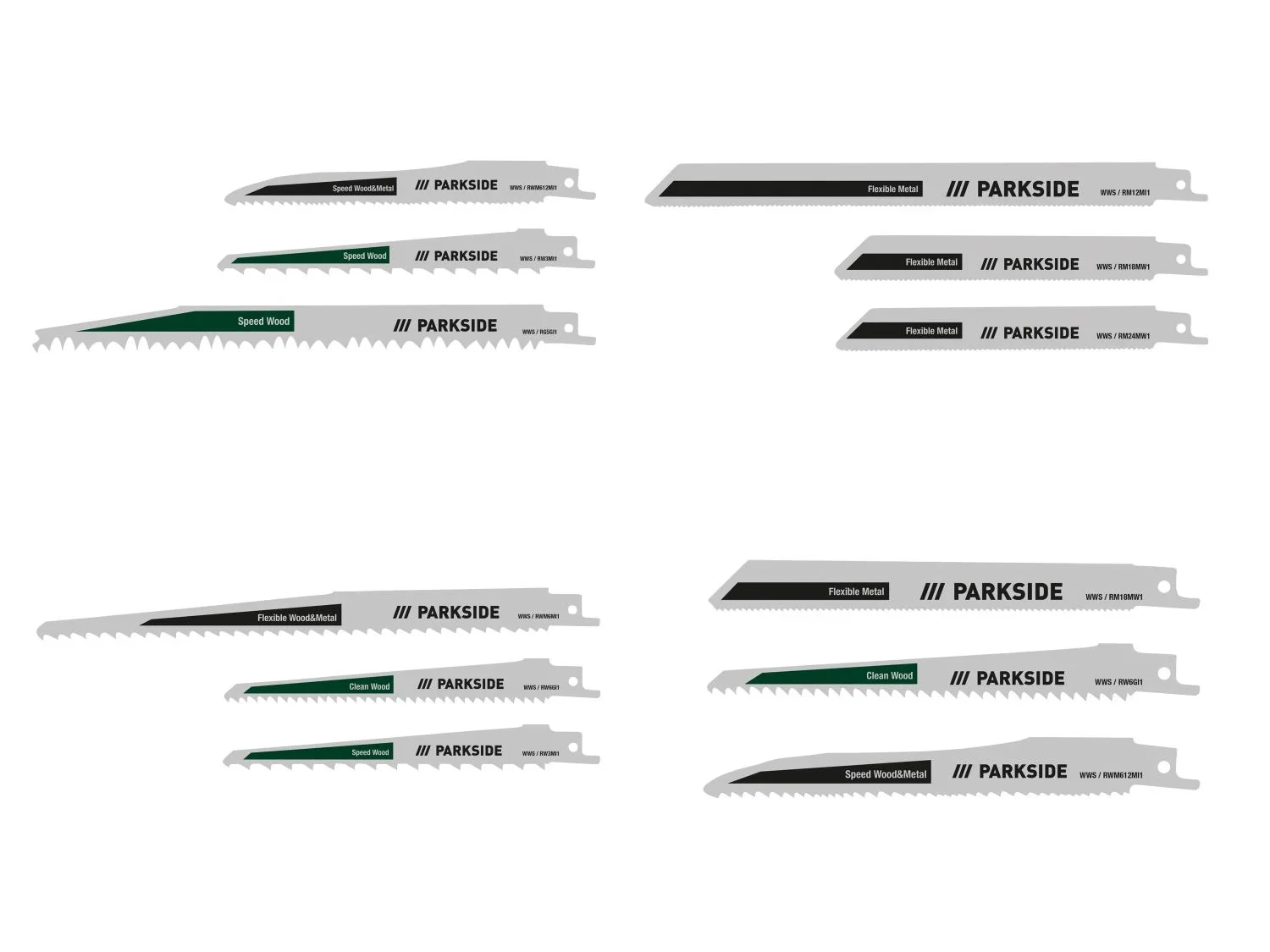 PARKSIDE Set de 3 lames de scie sabre PFSZ 3 B1