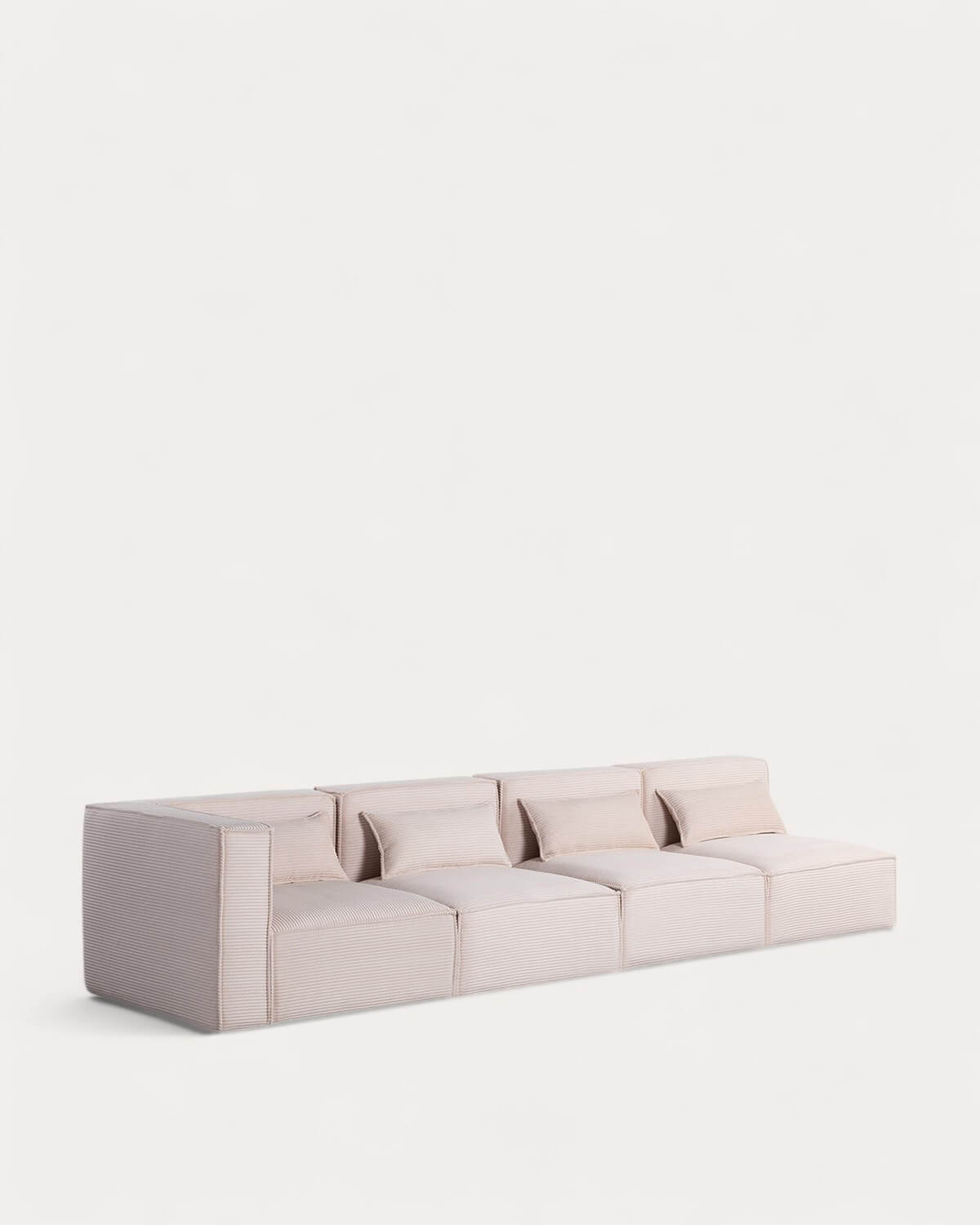Kilhe Pana Gruesa - Sofá Modular de 4 Piezas con 3 Sillones de Pana Gruesa Kilhe
