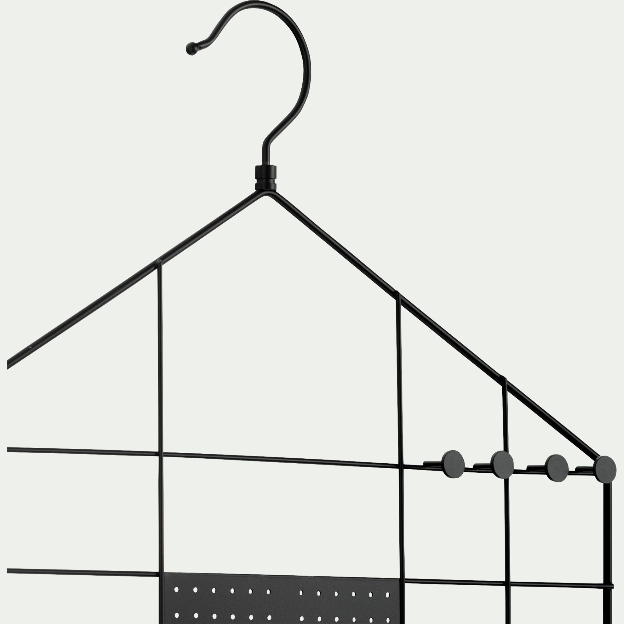 KALI - Cintre à accessoires en acier - noir