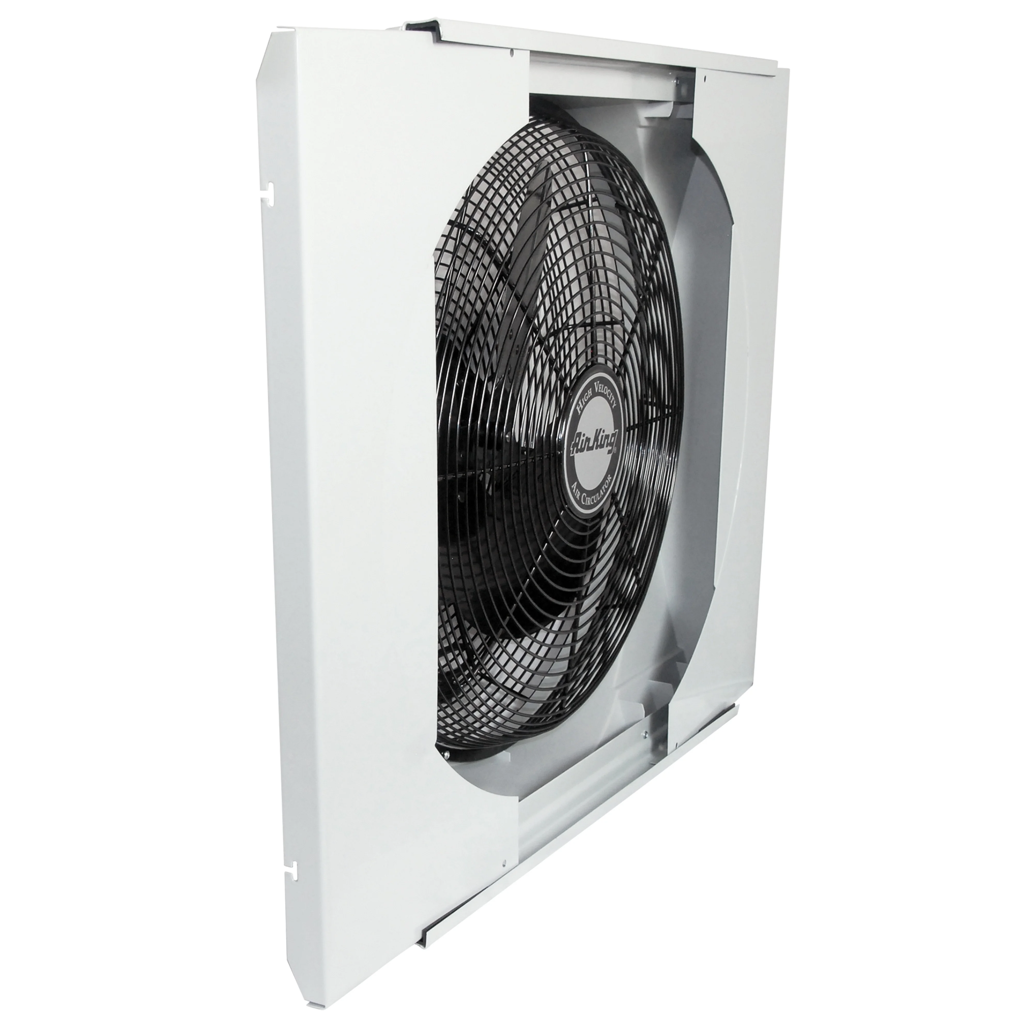 Air King 20" Electric Whole House 120V 3 Speed Window Exhaust Fan with Storm Guard, 9166, New