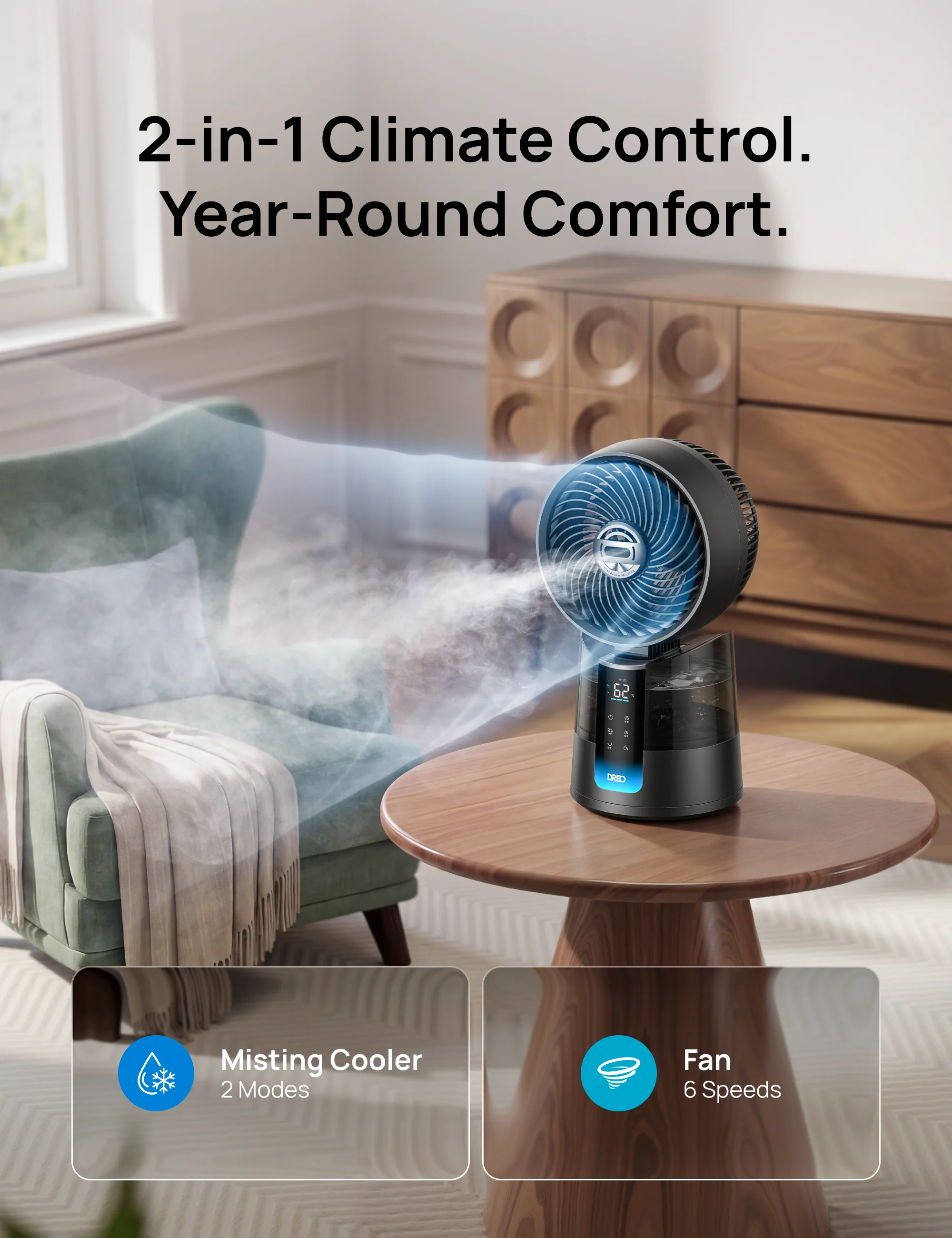 TurboCool Misting Fan 516S & TurboCool Misting Fan 765S