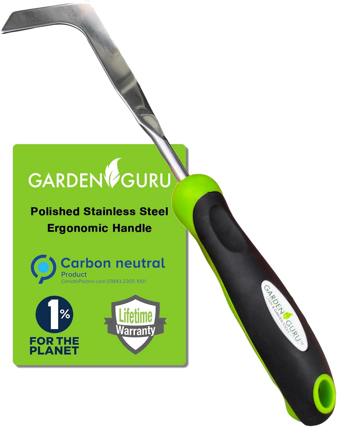 Garden Guru Patio Crack Weeder Tool with Ergonomic Handle – Stainless Steel Weed Puller for Patio Sidewalk Driveway Cracks| Rust Resistant