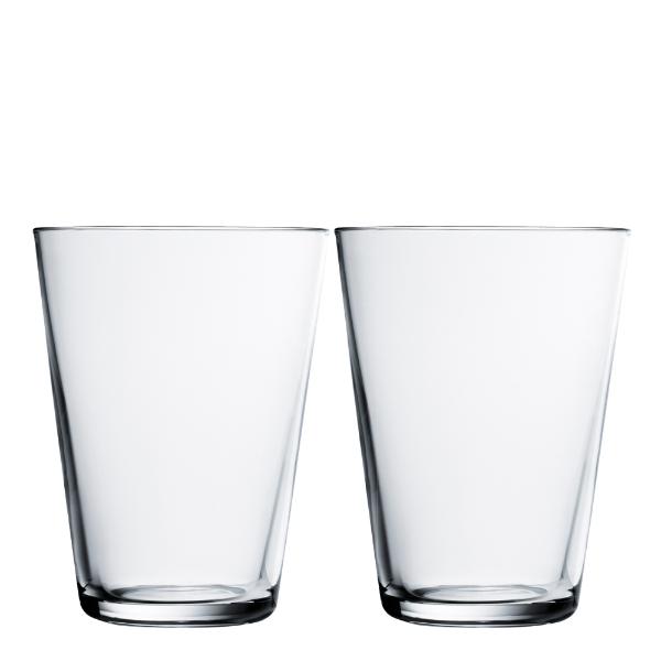Kartio glass 40 cl 2 stk klar