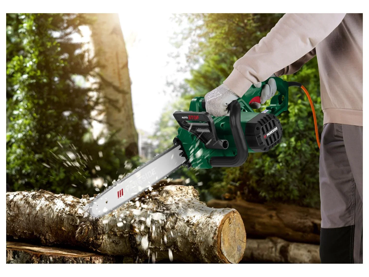 PARKSIDE Trononneuse lectrique PEKS 1600 D4, chane 14, 1600 W