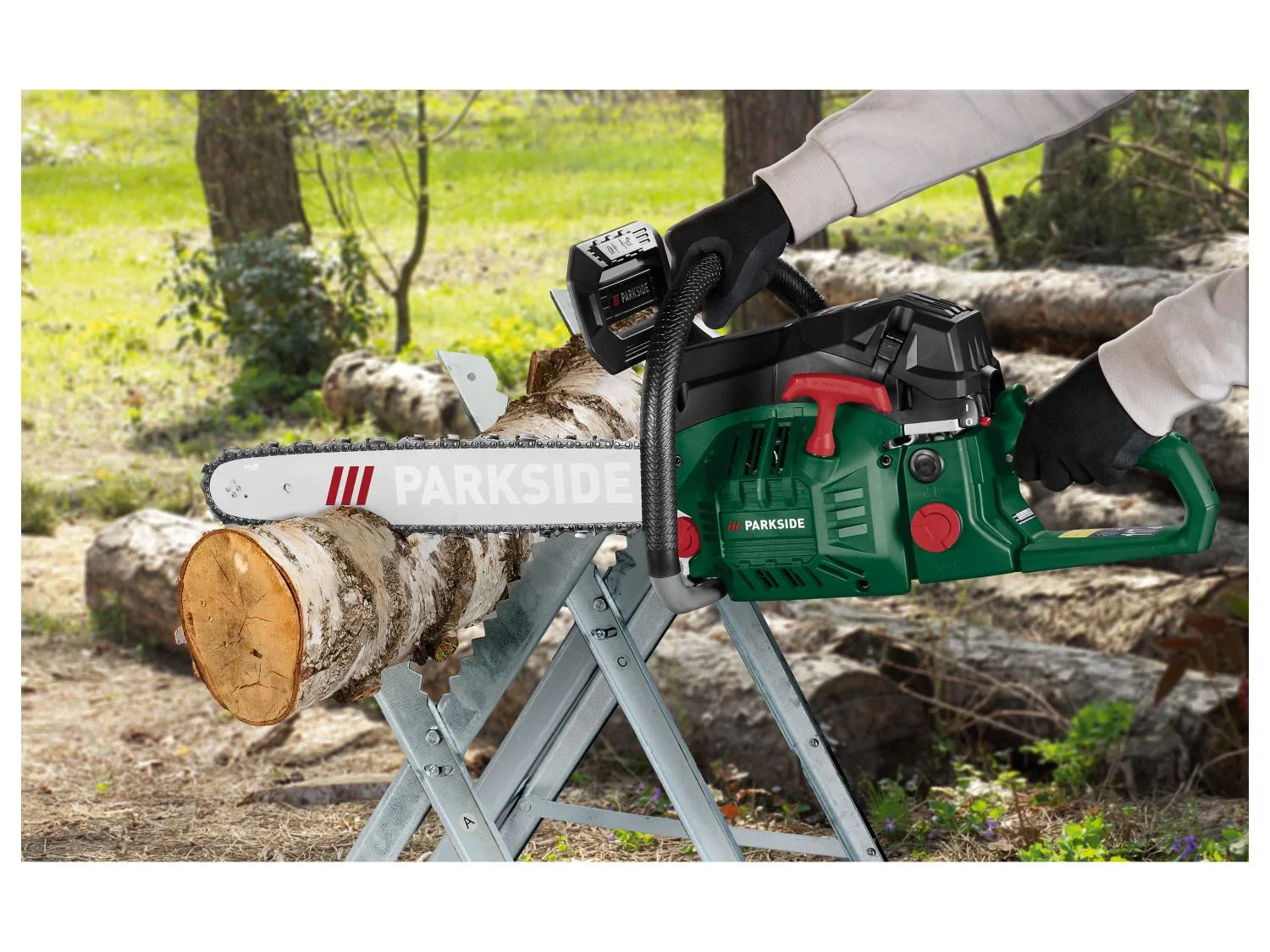 PARKSIDE Trononneuse  essence PBKS 53 C3, guide 52 cm, 53 cm