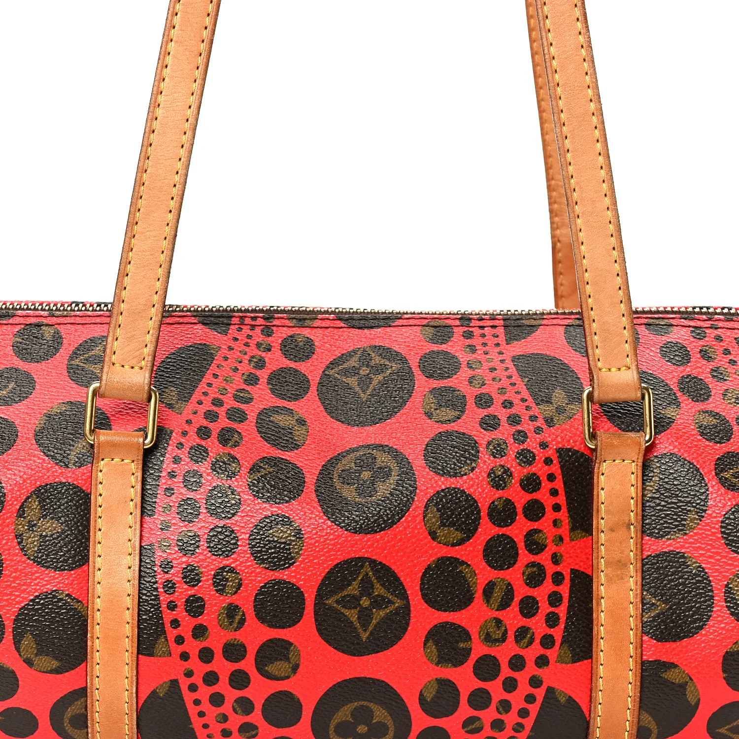 Monogram Kusama Pumpkin Dots Papillon 30 Red