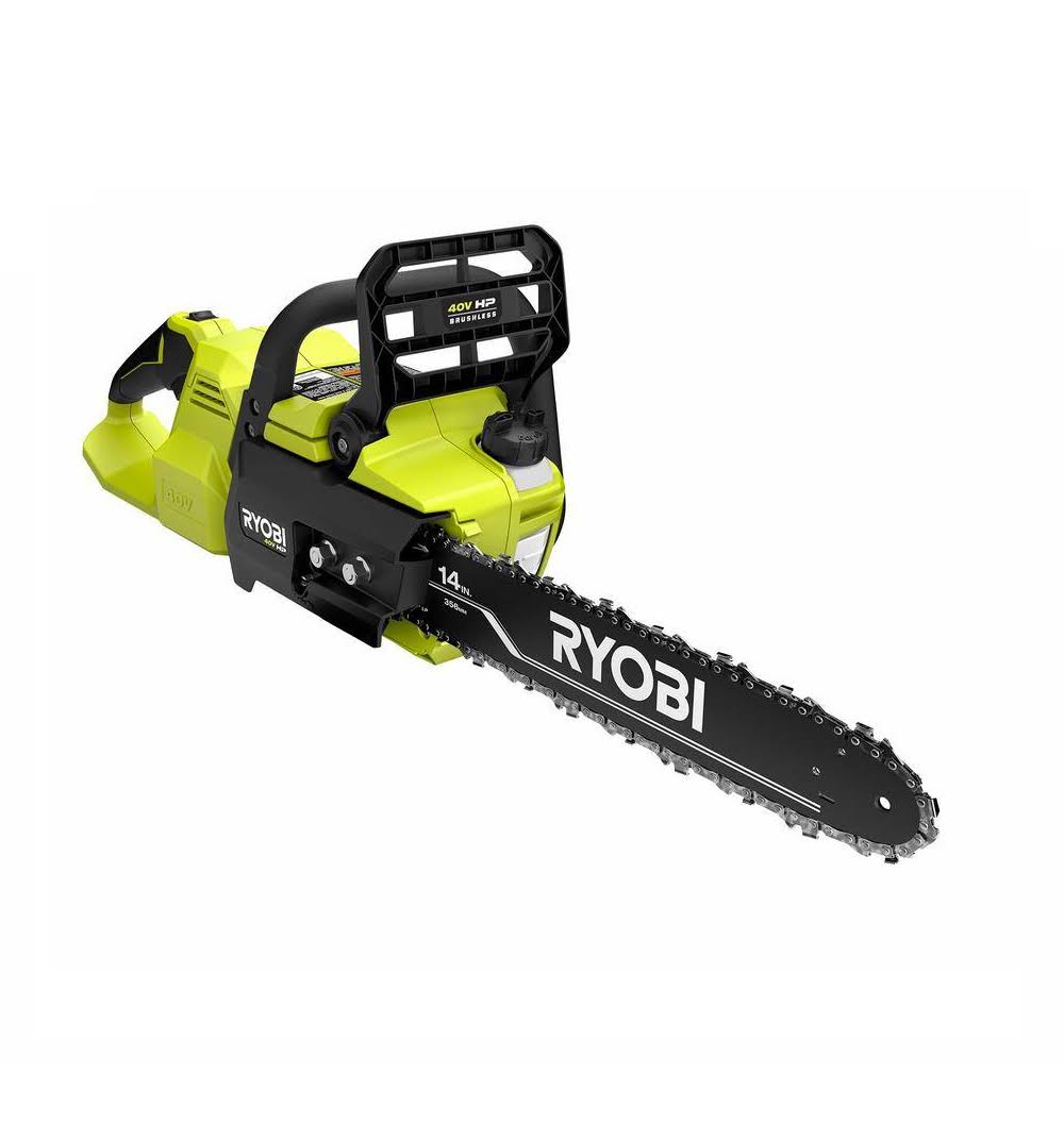 Ryobi Ry405010 40 Volt HP Brushless 14 inch Electric Cordless Chainsaw Tool Only