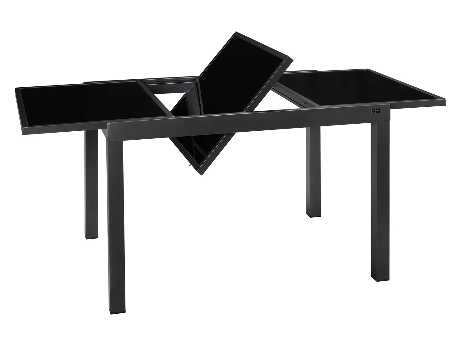 LIVARNO home Table de jardin extensible en aluminium Houston, noir