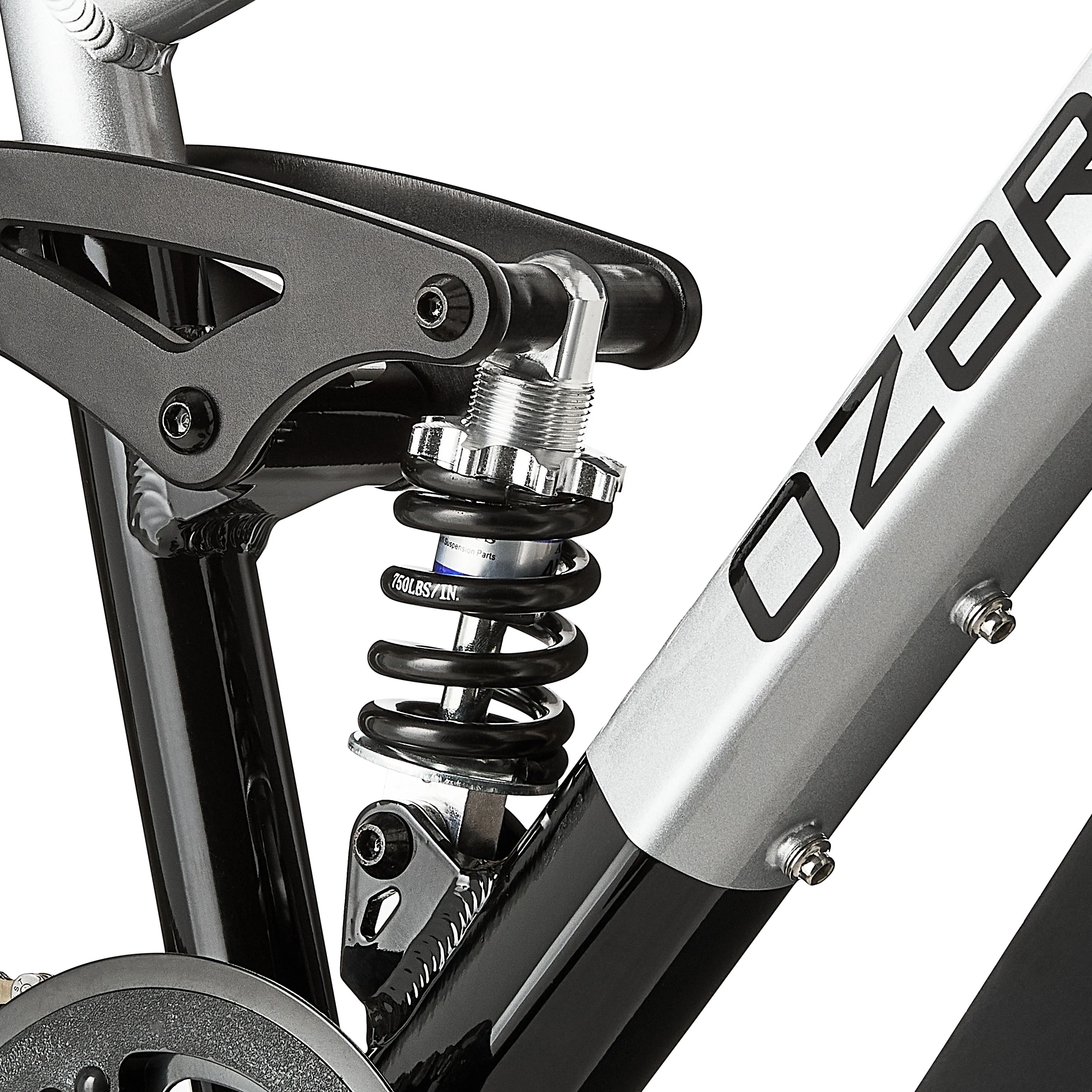 24" FS.1 Epictrail Full Suspension Mountain Bike, For Teens and Adults, Heights between 4'6"-5'6", Silver(White) - Image 7