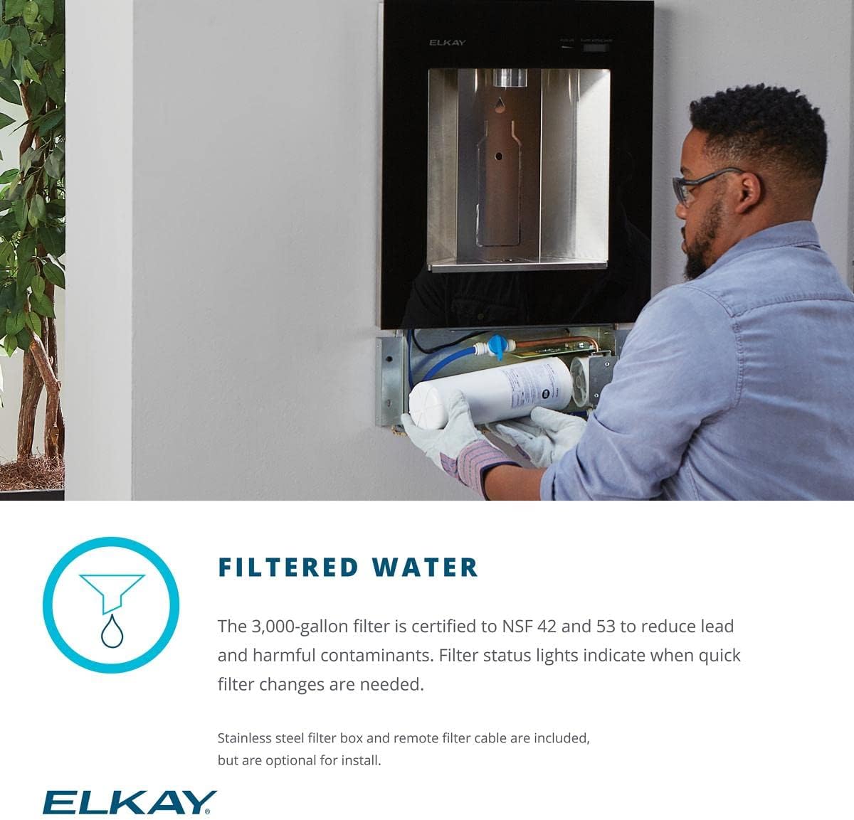 Elkay LBWDC00WHC Water Dispenser, Aspen White