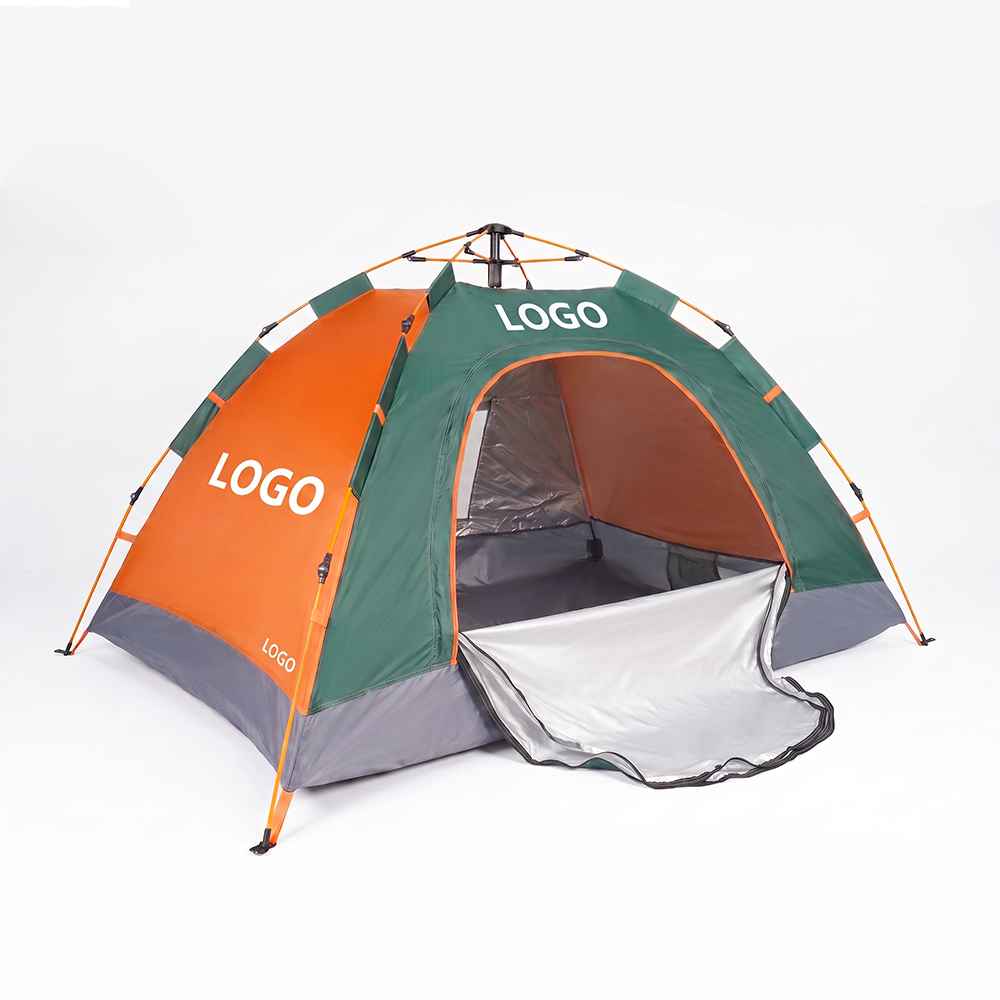 Outdoor Automatic Instant Pop Camping Tent for 2-4 Person 1-Min Setup Waterproof Polyester Four-Season Lightweight UV Protection