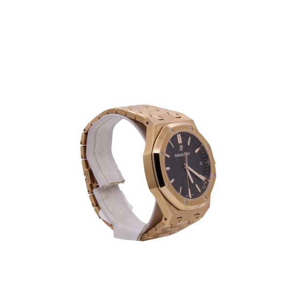 [Super Clone]Audemars Piguet Royal Oak Selfwinding, 41mm, 18k Rose Gold, Black Dial, 15500OR.OO.1220OR.01