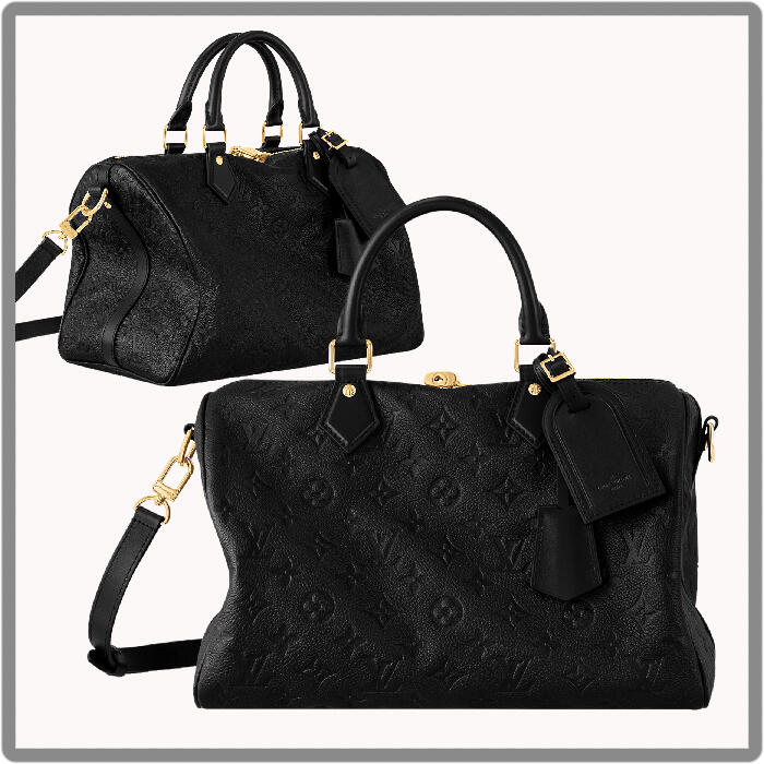 24SS◆Louis Vuitton◆Speedy Soft 30 ボストンバッグ ブラック  M47186