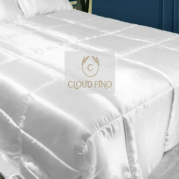 100% Silk Comforter 300 GSM Quilt Suitable for All Season Silky Super Soft Twin/Twin XL Lilac(Lilac) - Image 8