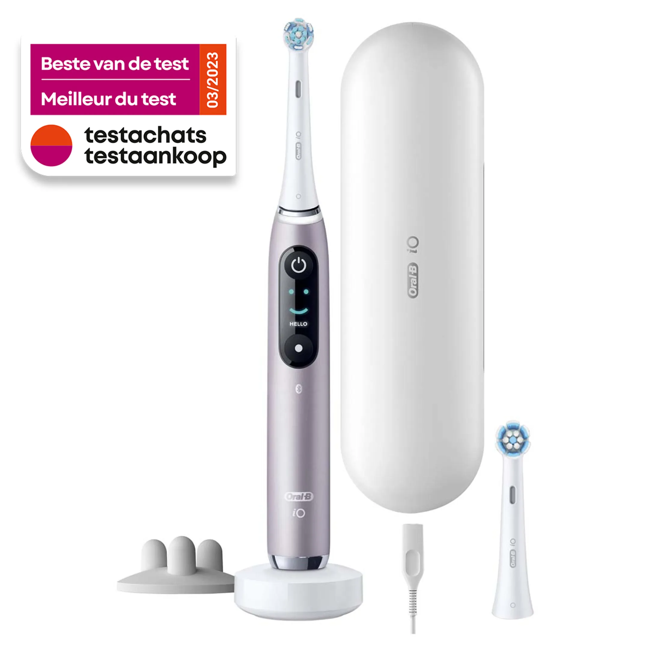 Oral-B Elektrische tandenborstel iO9S Rose Quartz (+1 Refill)