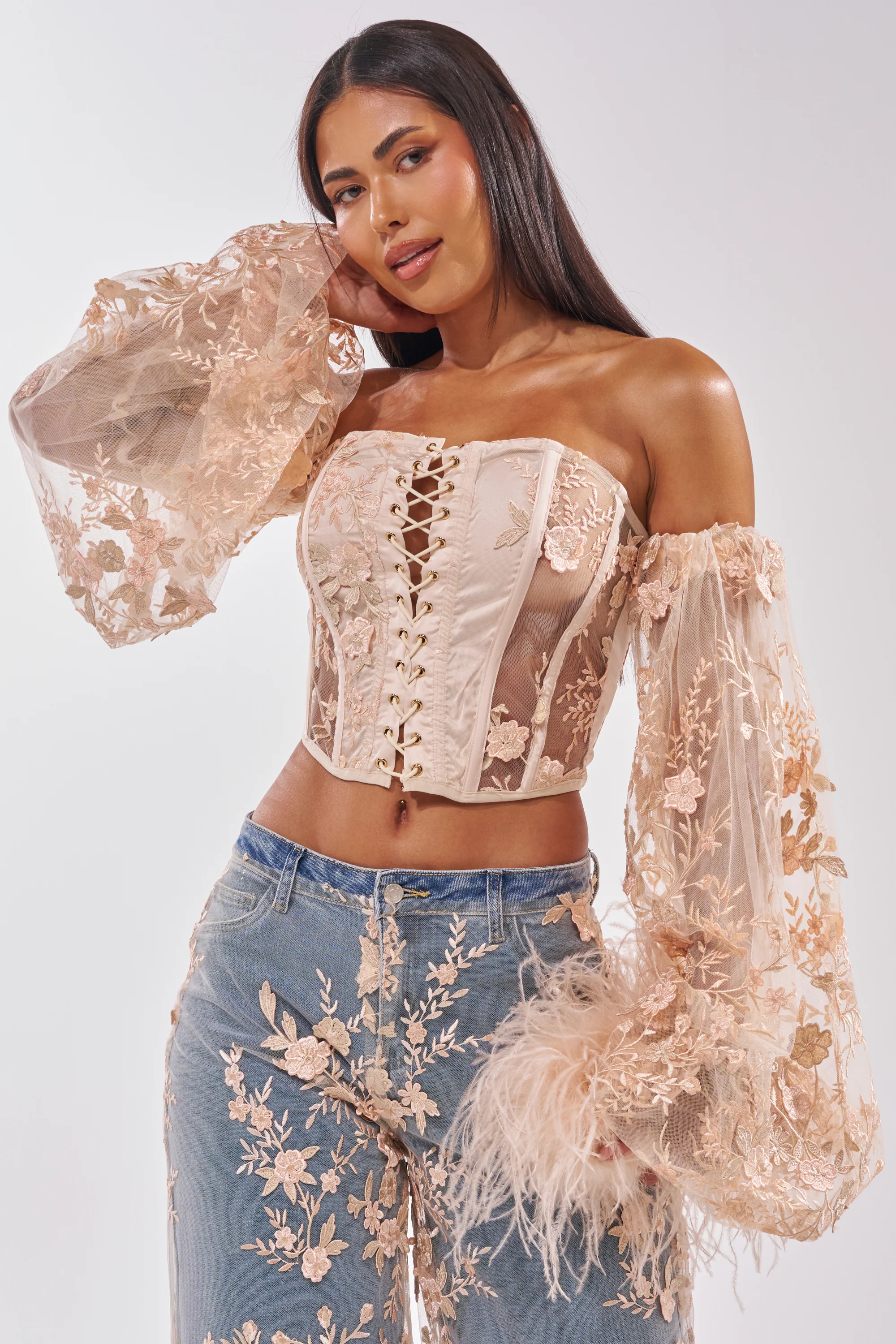 FLY AWAY WITH ME FLORAL CORSET - Akira Store