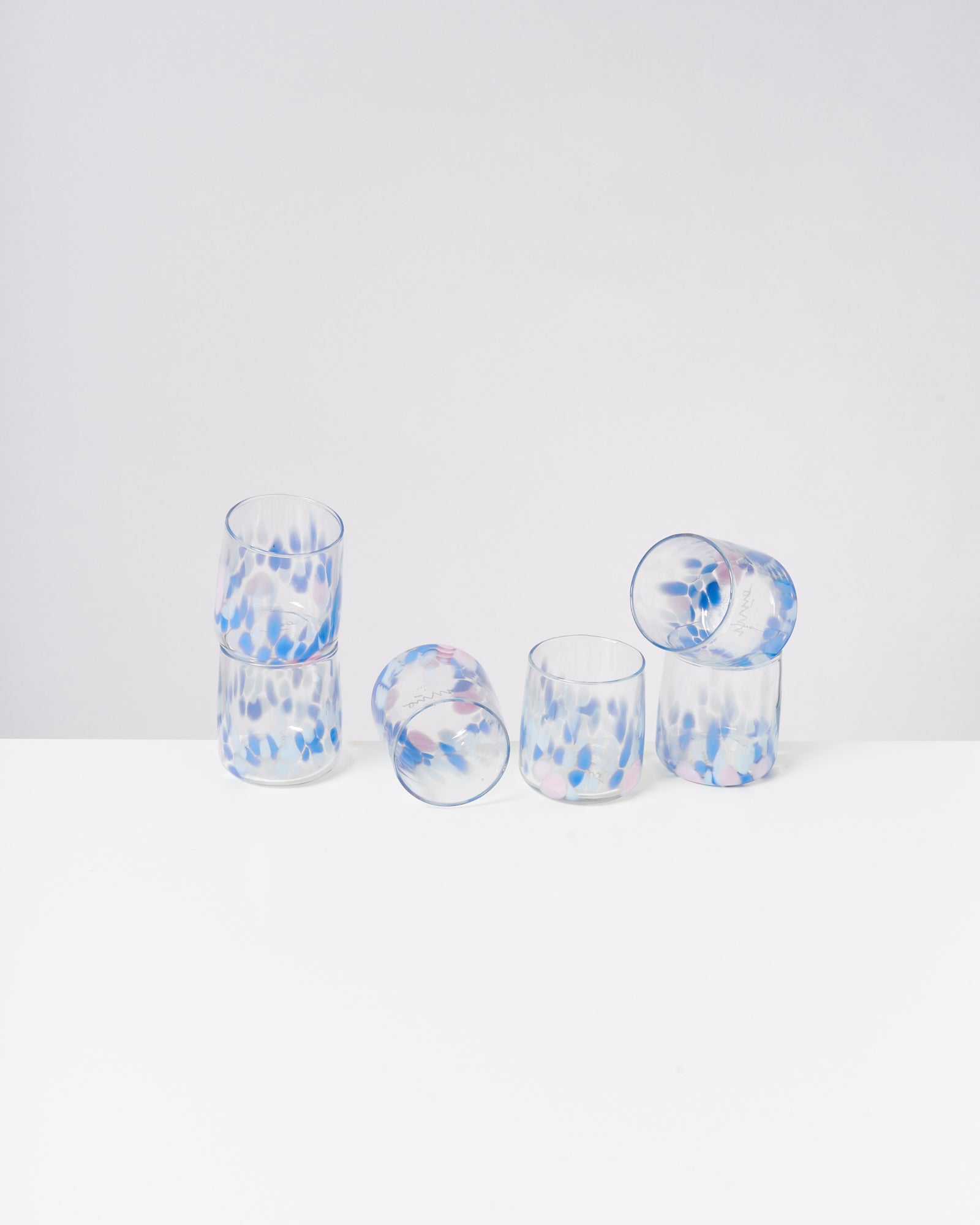 ALEGRIA - SMALL GLASS BLUE ROSÉ SET OF 6