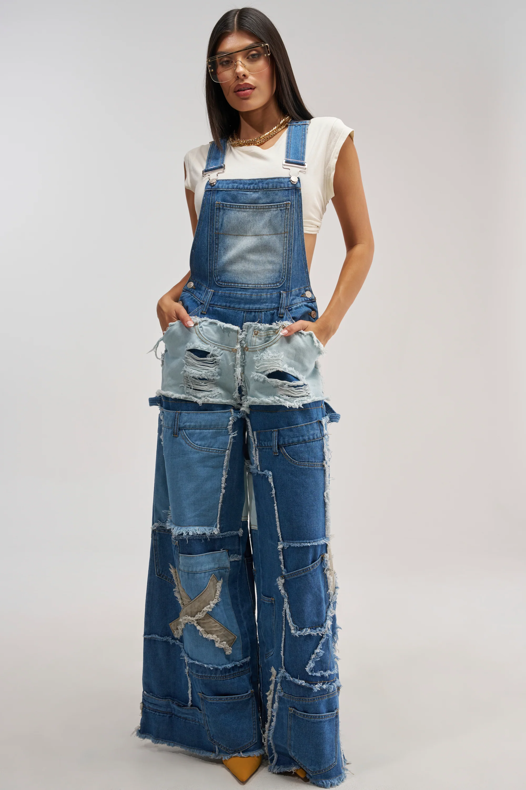 CITY CHIC DENIM OVERALLS - Akira Store
