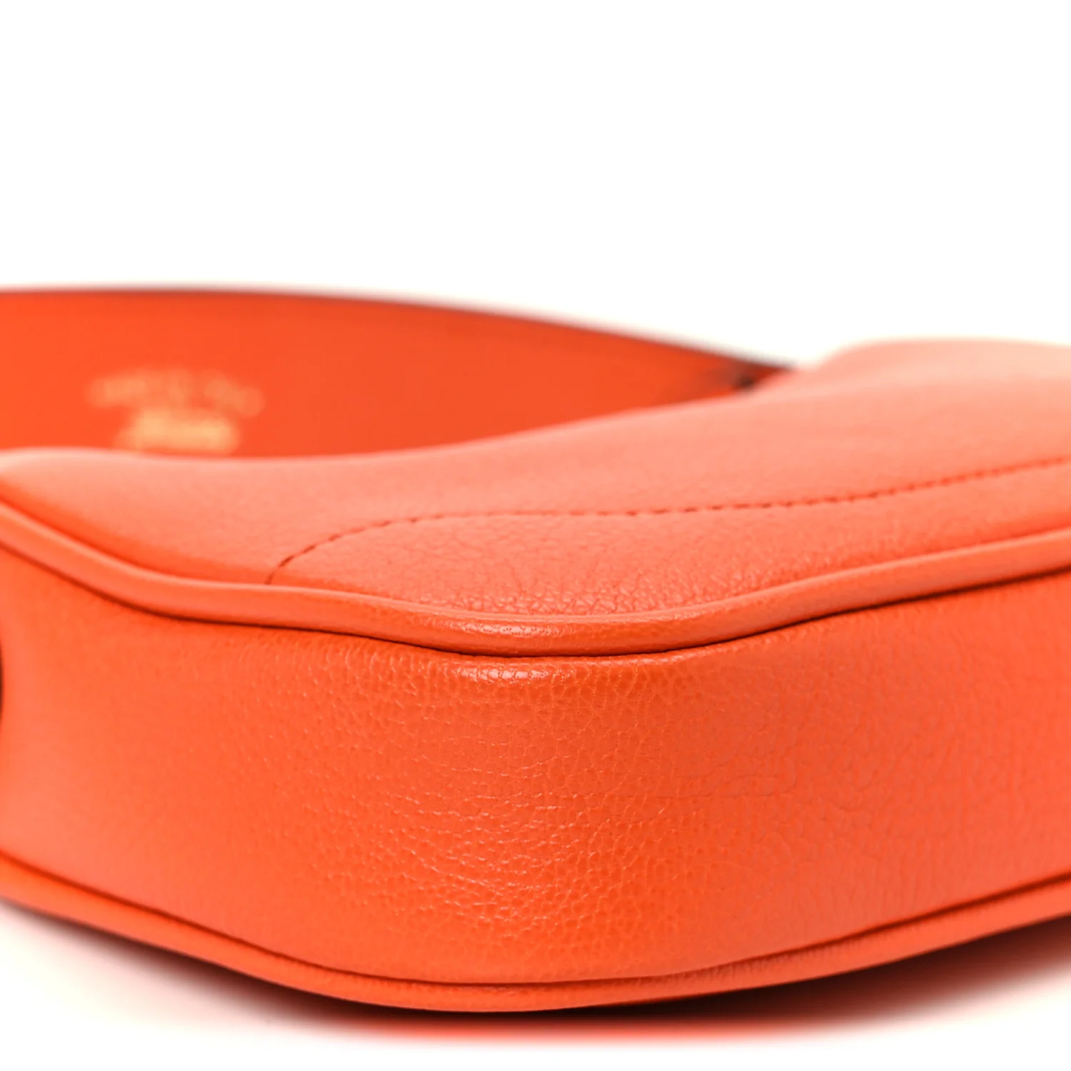 Goatskin Mini Aphrodite Shoulder Bag Orange