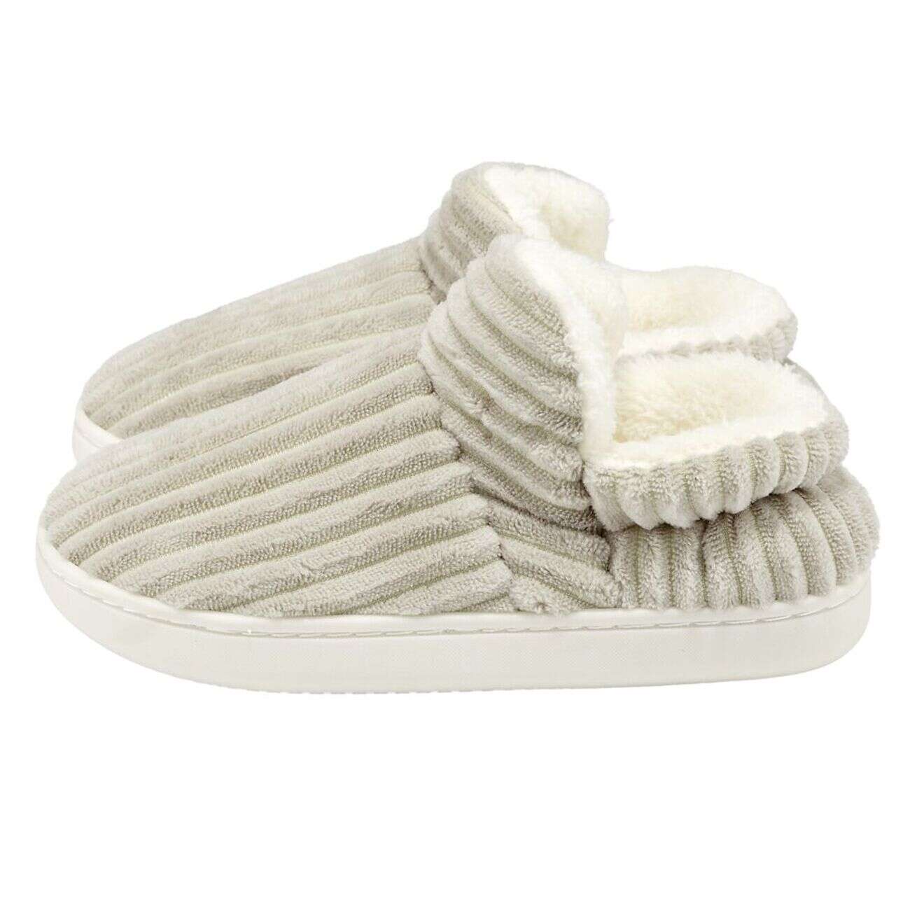 Chaussons femme hiver gris T36 à 41