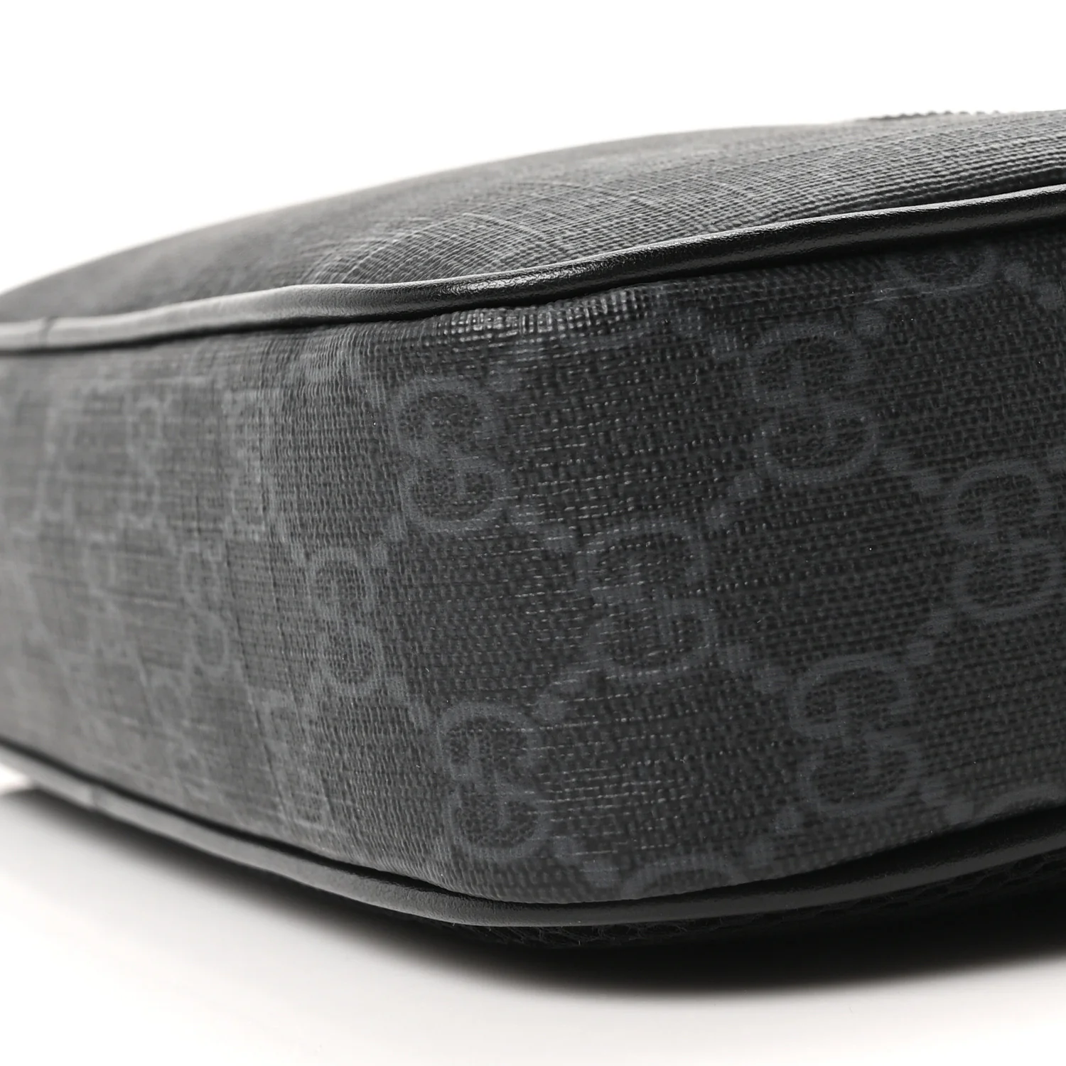 Soft GG Supreme Monogram Web Belt Bag Black Grey