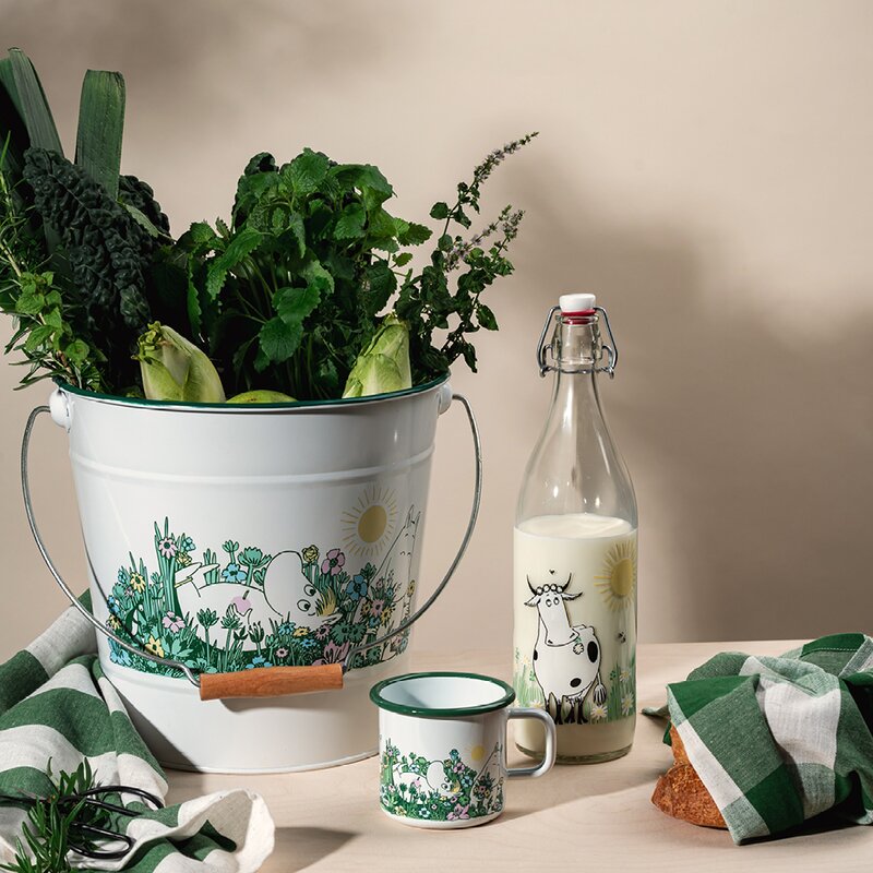 Mummi glassflaske med patentkork 1L eng