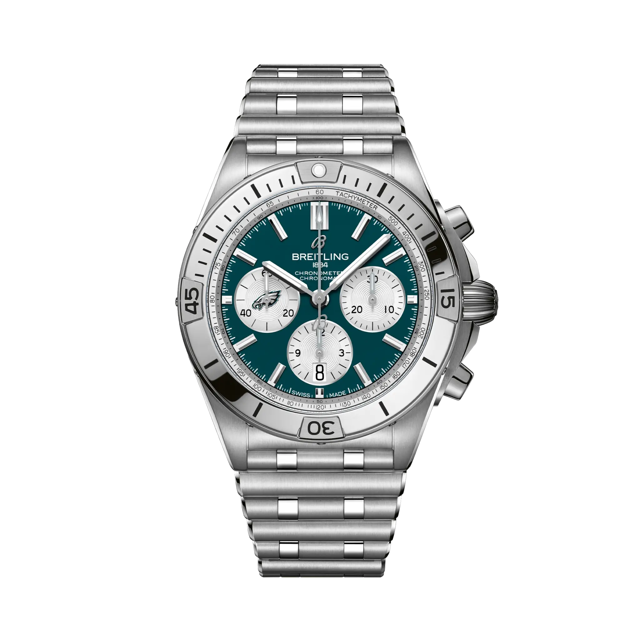 【Super Clone】Breitling Chronomat B01 42 NFL Philadelphia Eagles Edition AB01342B1L4A1