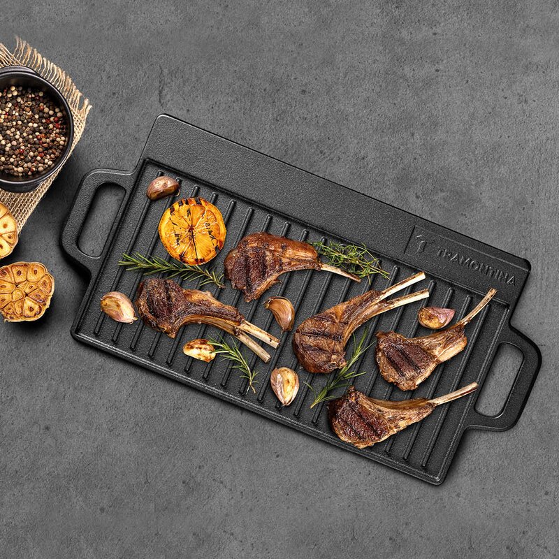 Fargo grillplate 37 cm svart