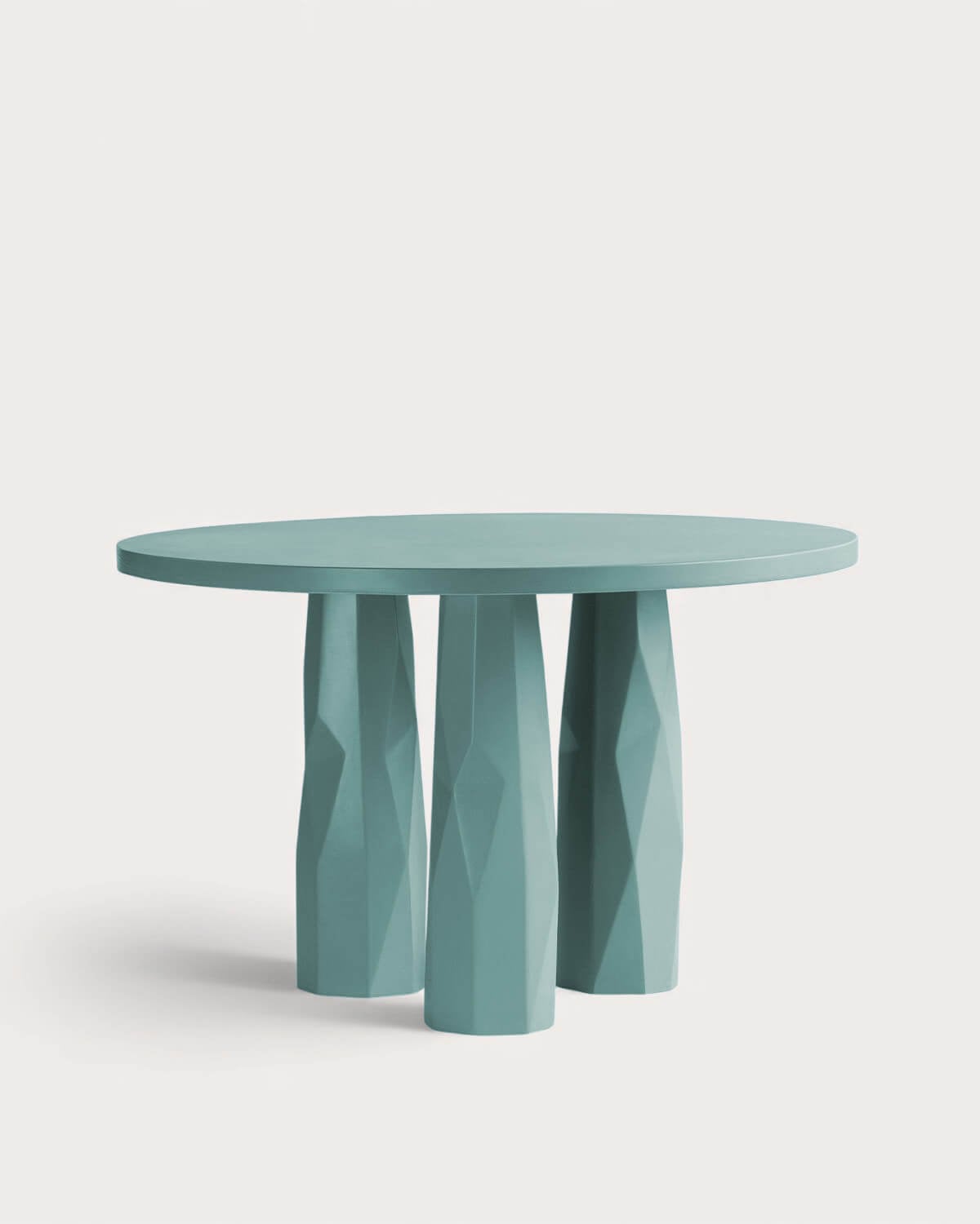 Rune - Mesa de Comedor Redonda de Cemento (Ø120 cm) Rune