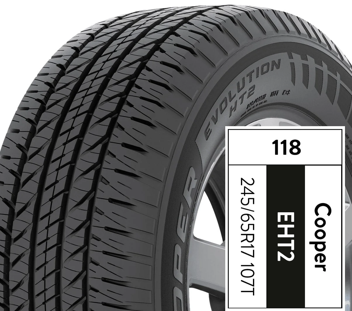 Cooper Evolution HT2 245/65R17 107T All - Season Tire