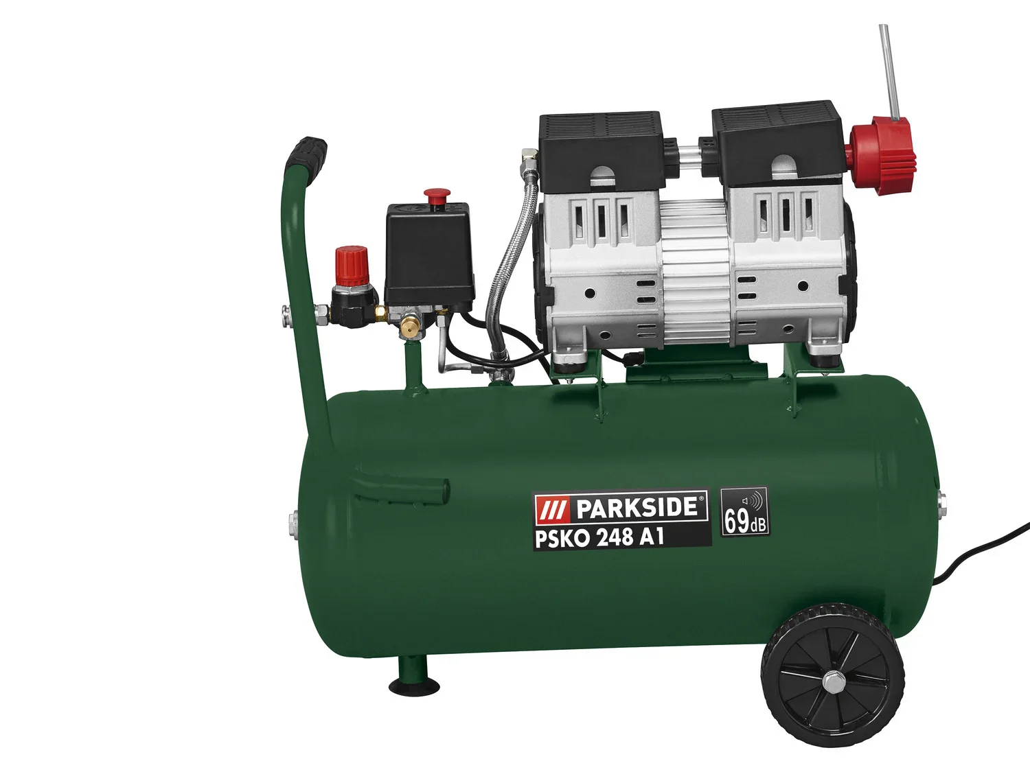 PARKSIDE Compresseur silencieux PSKO 248 A1, 24 L